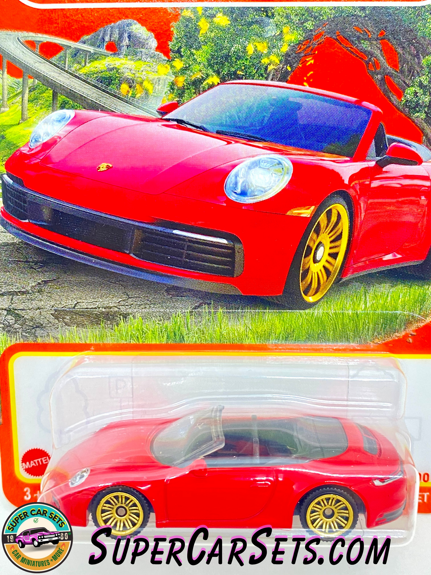 Porsche 911 Carrera Cabriolet (79/100) (red colour) - Matchbox