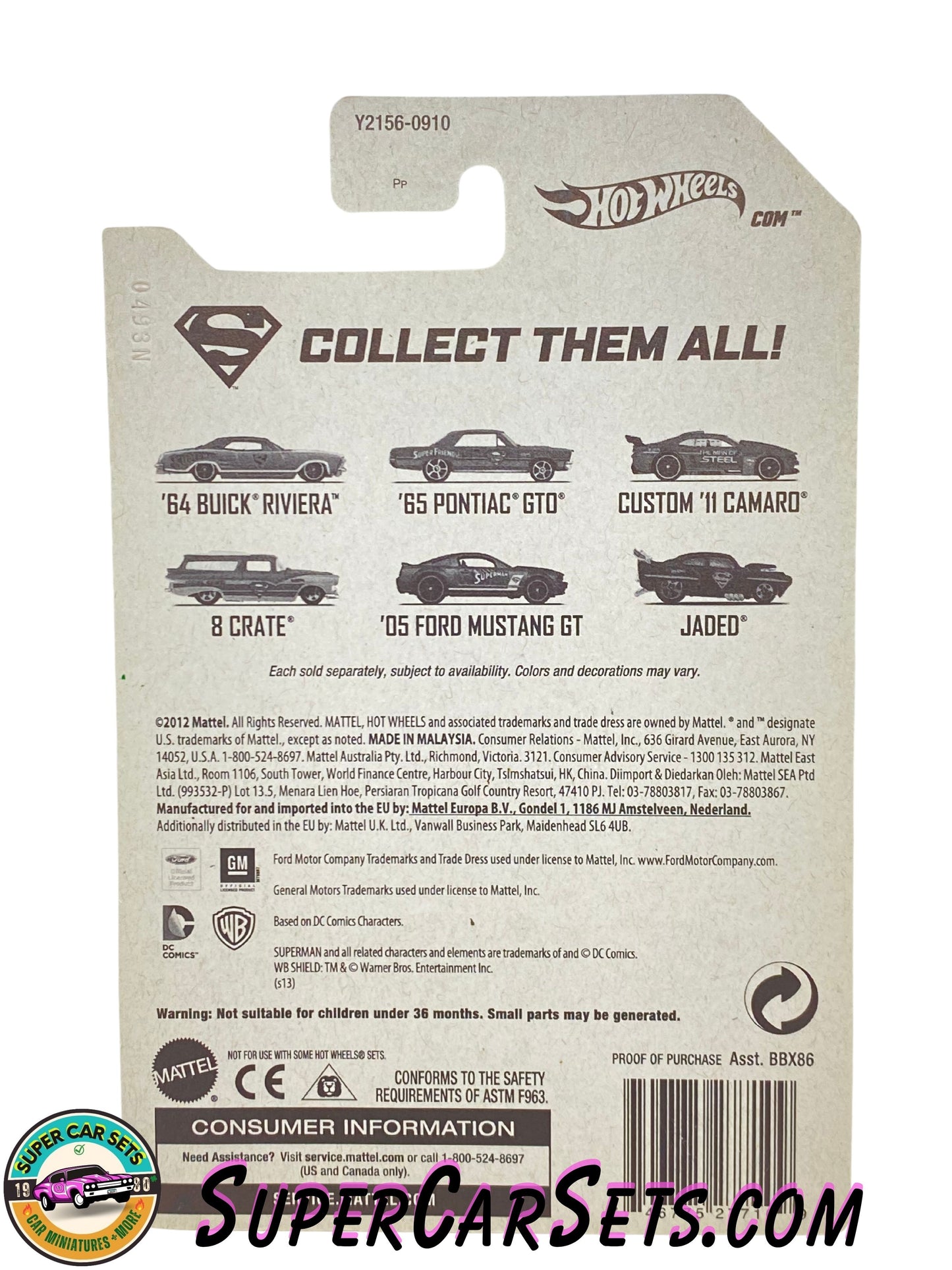 Hot Wheels - Superman series (6/6) - Jaded (card aged)