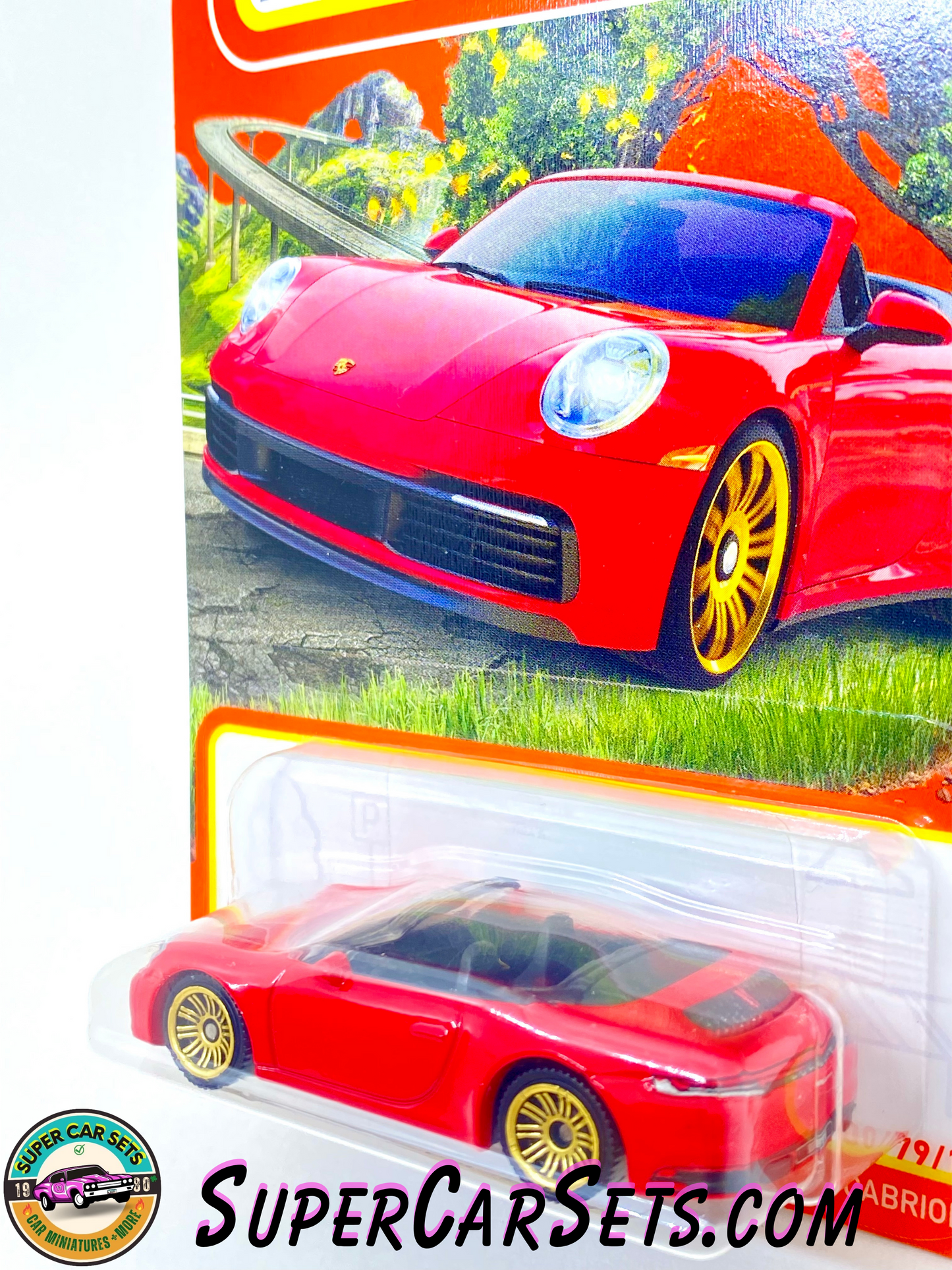 Porsche 911 Carrera Cabriolet (79/100) (red colour) - Matchbox