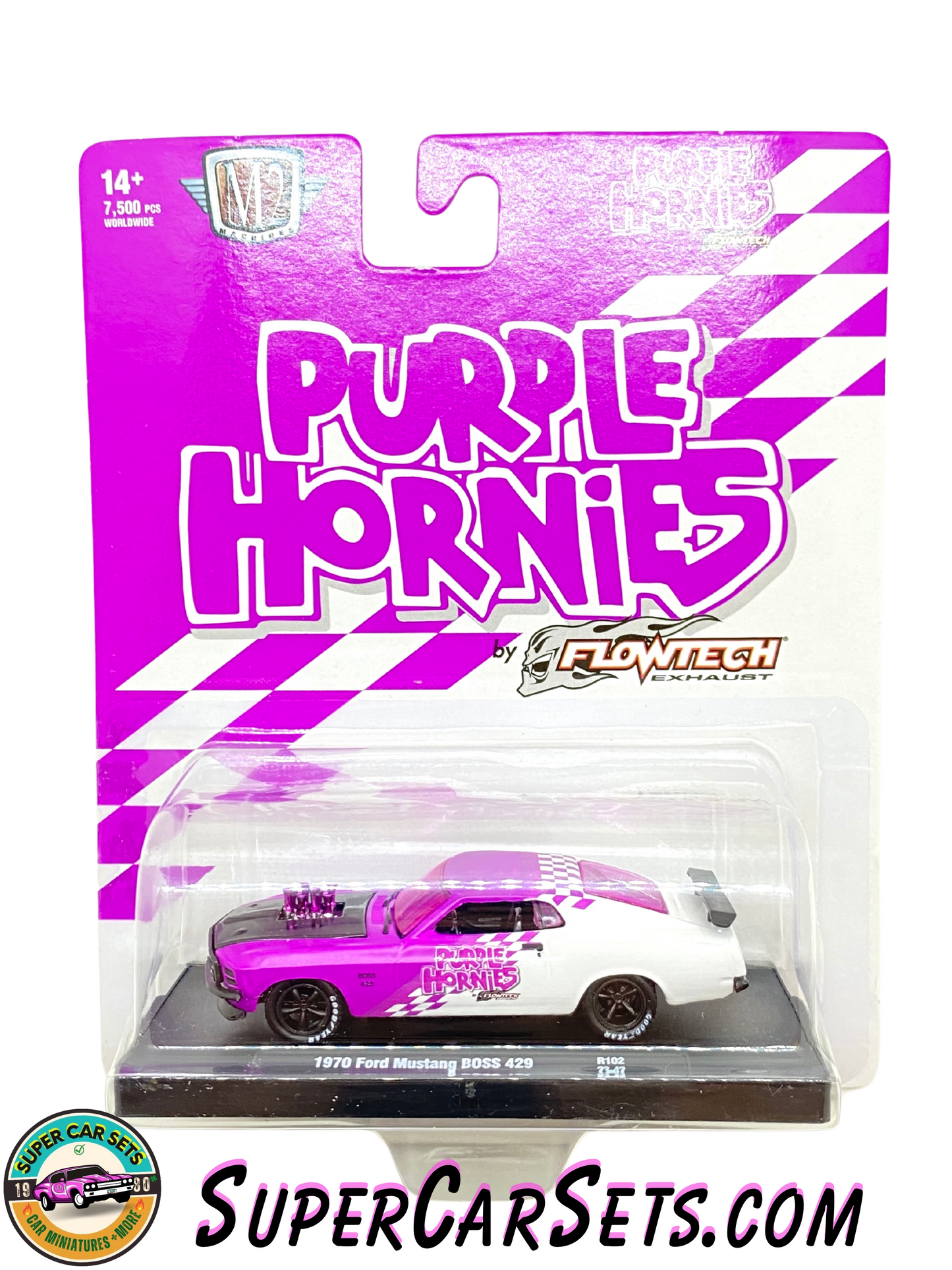 Purple Hornies - 1970 Ford Mustang BOSS 429 made by M2 Machines