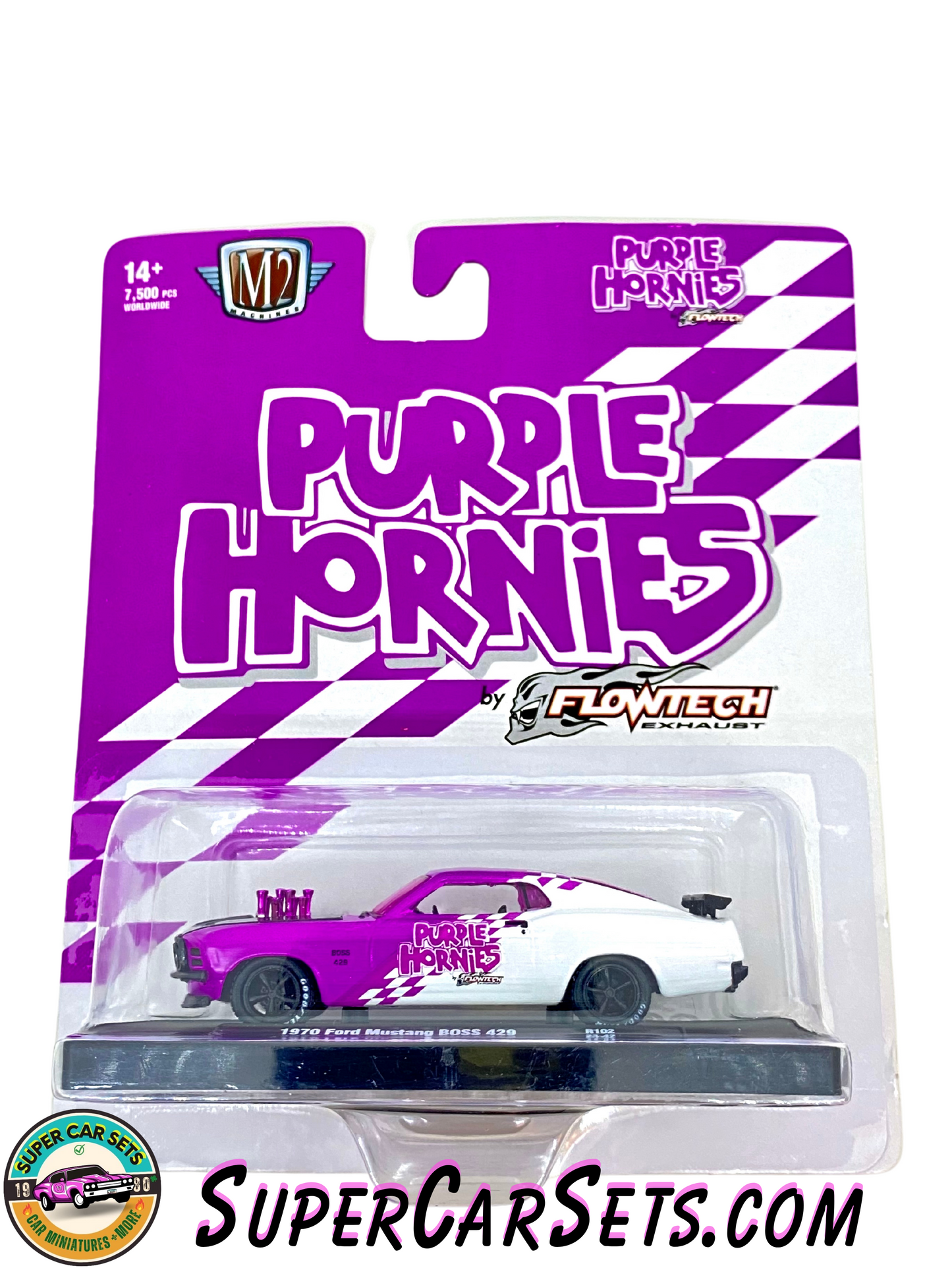 Purple Hornies - 1970 Ford Mustang BOSS 429 made by M2 Machines