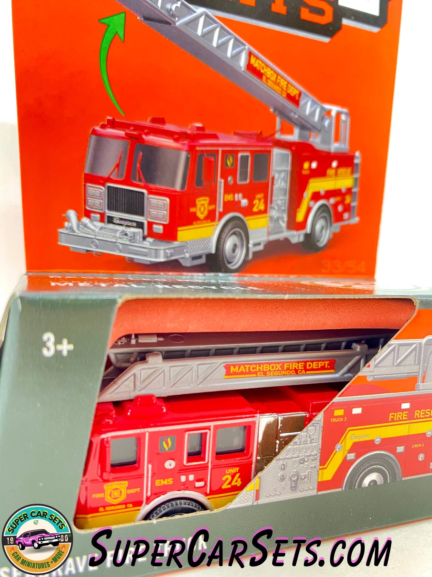 Seagrave Fire Truck - Matchbox Moving Parts