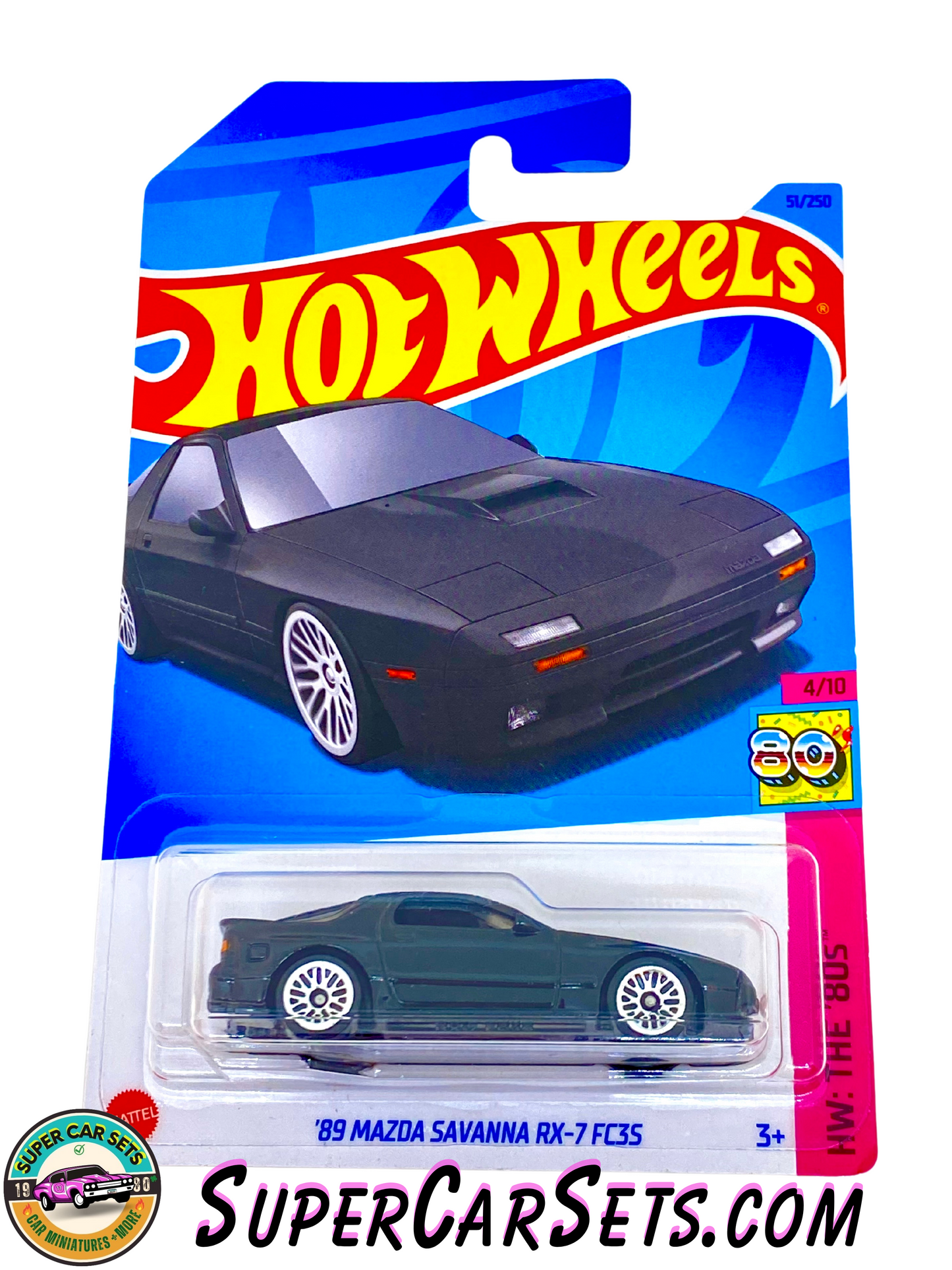 89 Mazda Savanna RX-7 FC35 (black colour) - Hot Wheels HW: The ‘80s - 2023 (4/10)