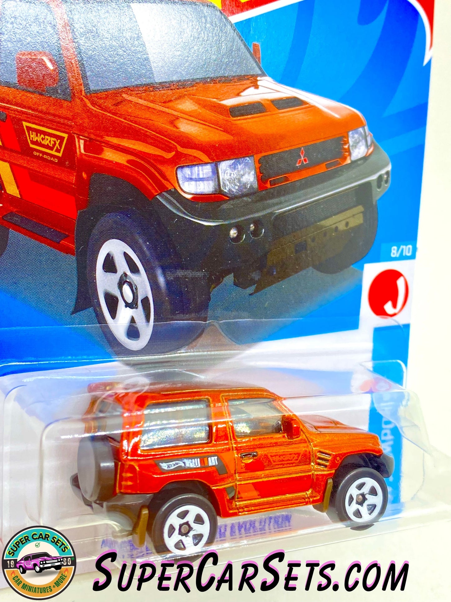 Mitsubishi Pajero Evolution (orange colour) - Hot Wheels HW J-Imports - 2024 (8/10) (169/250)