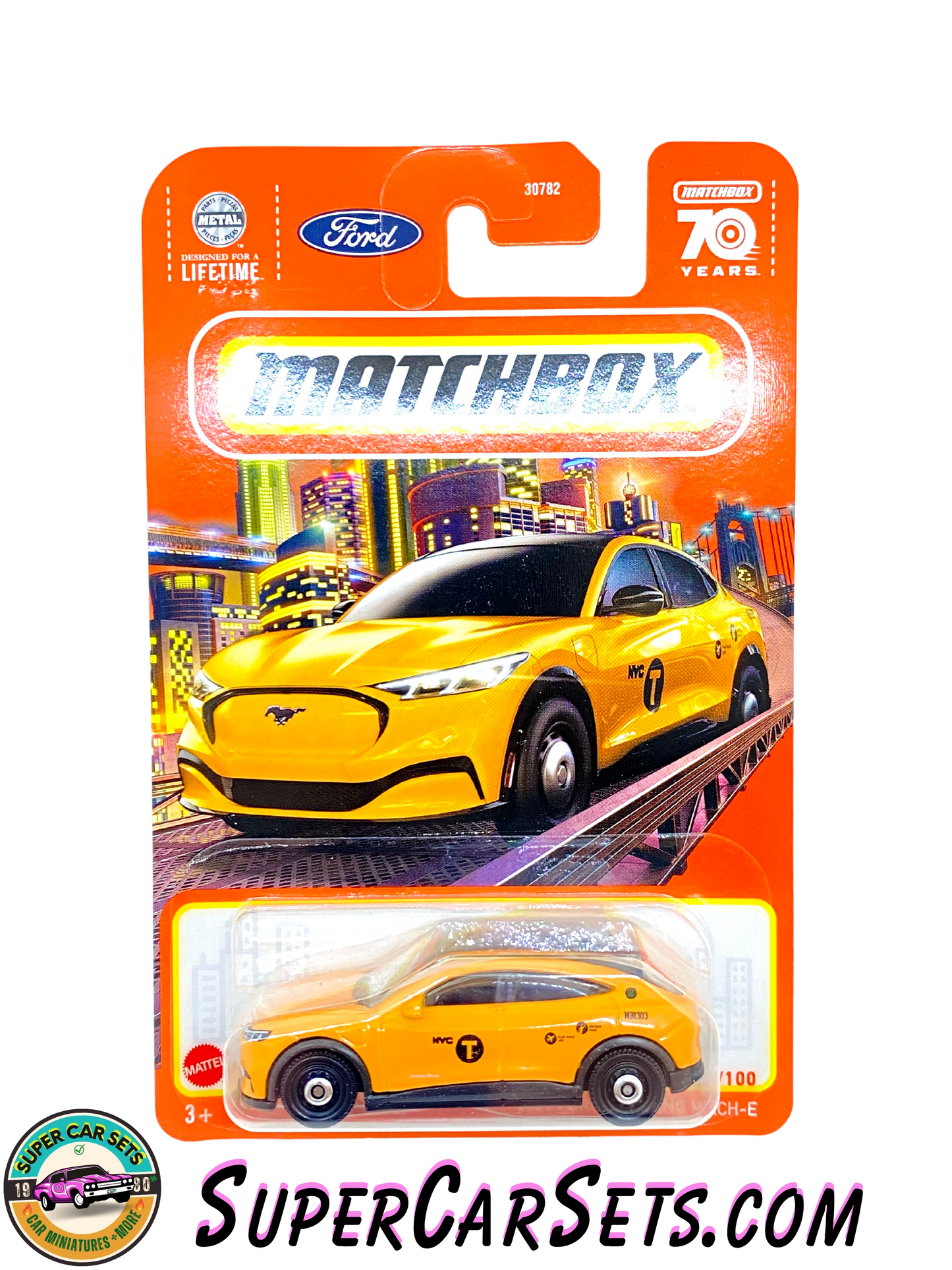 2021 Ford Mustang Mach-E (orange colour) - Matchbox