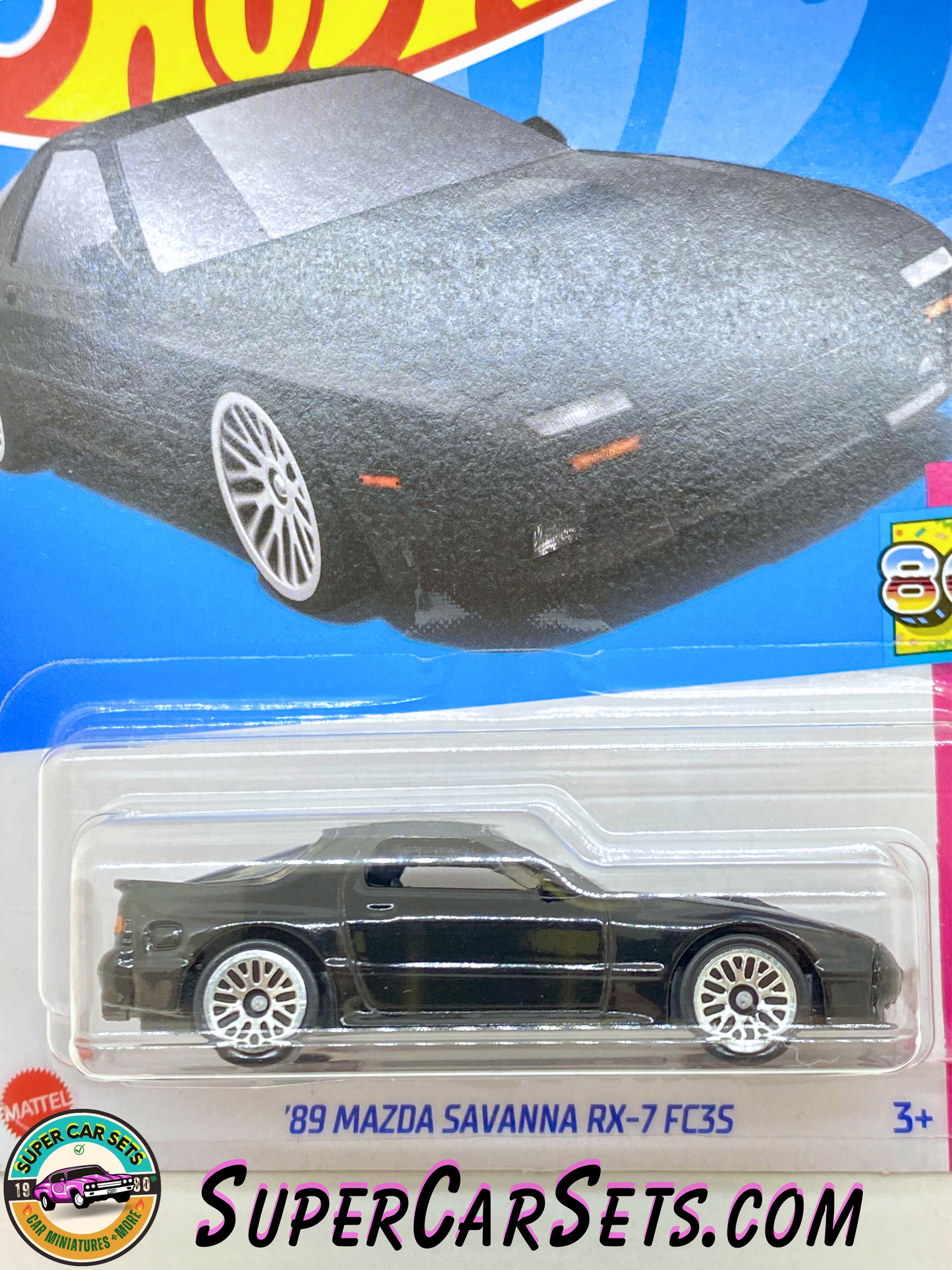 89 Mazda Savanna RX-7 FC35 (black colour) - Hot Wheels HW: The ‘80s - 2023 (4/10)