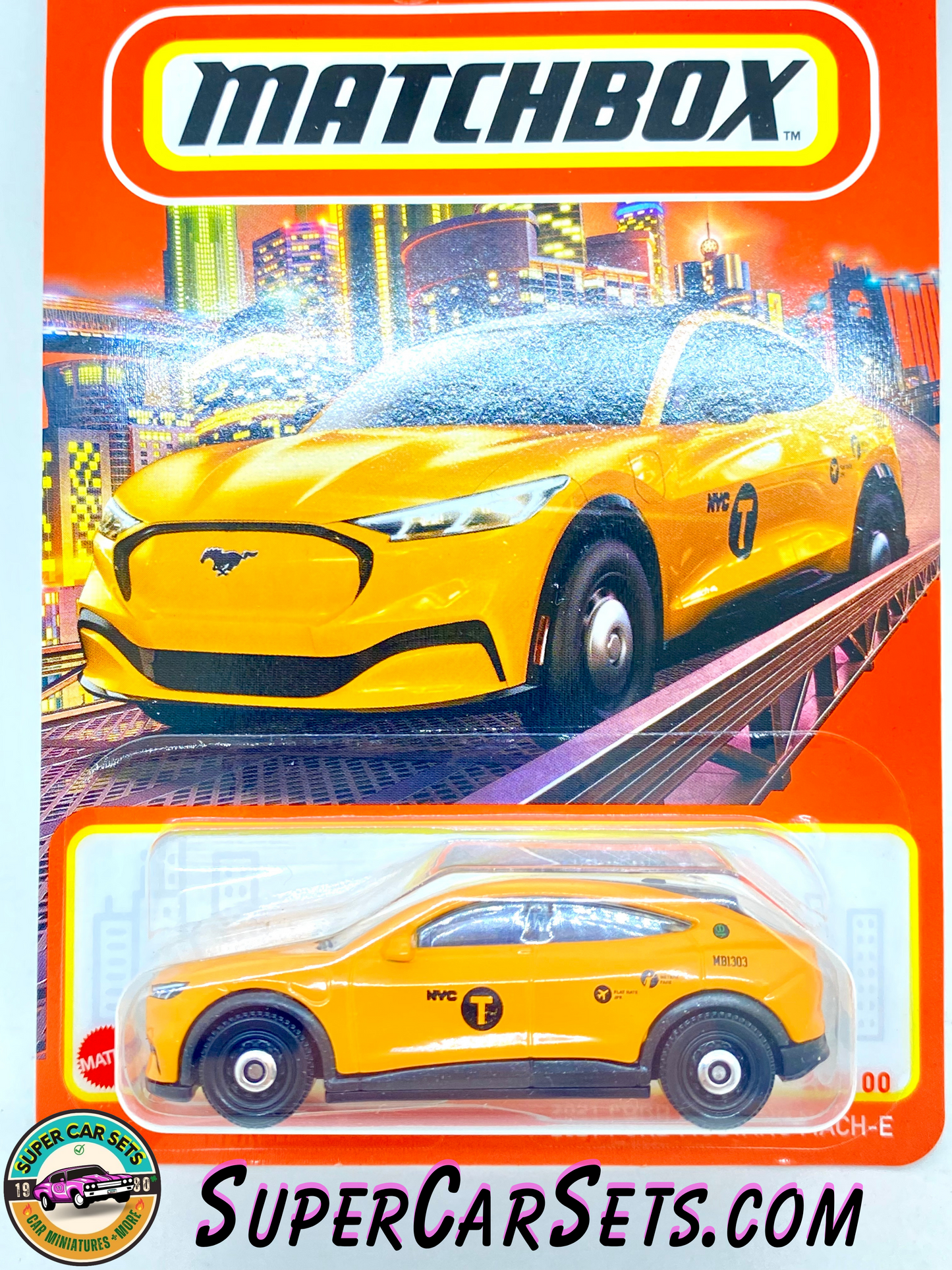 2021 Ford Mustang Mach-E (orange colour) - Matchbox