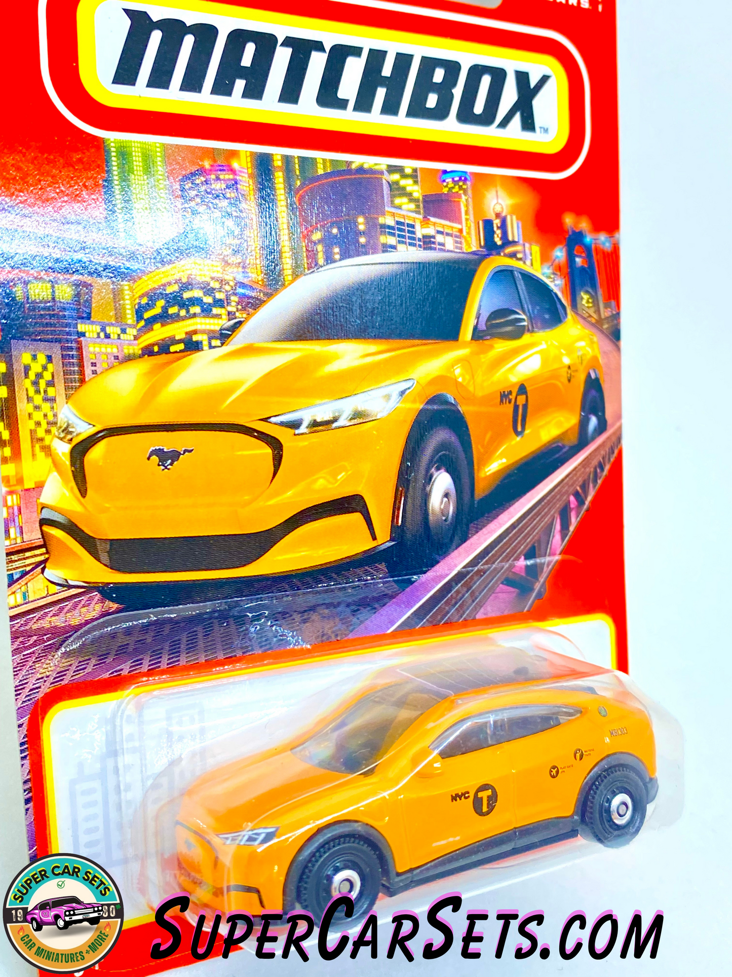 2021 Ford Mustang Mach-E (orange colour) - Matchbox