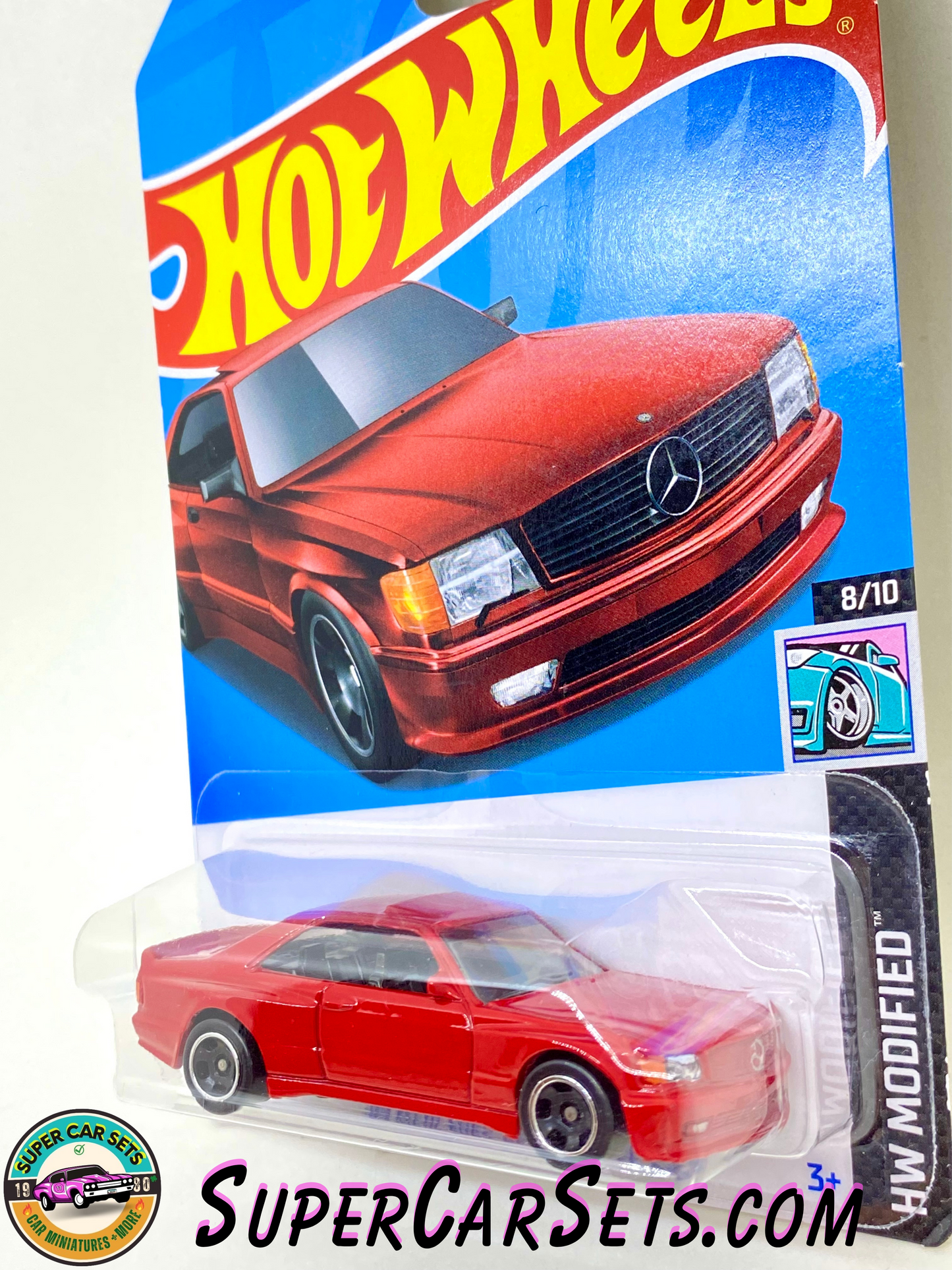 89 Mercedes-Benz 560 SEC AMG (red colour) - Hot Wheels HW Modified - 2024 (8/10) (82/250)