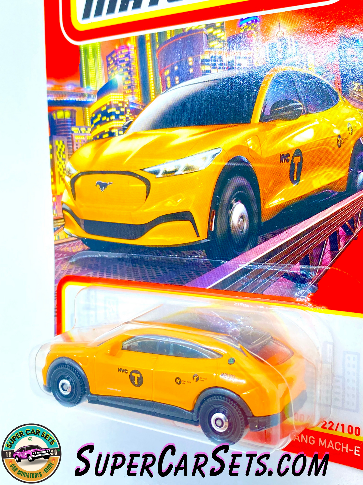 2021 Ford Mustang Mach-E (orange colour) - Matchbox