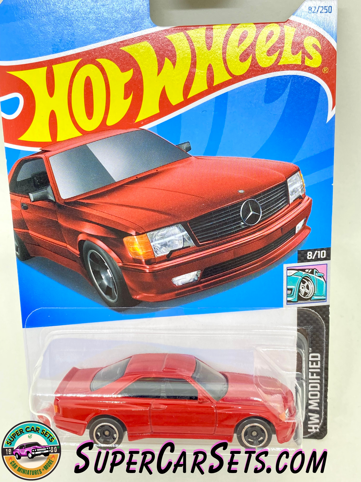 89 Mercedes-Benz 560 SEC AMG (red colour) - Hot Wheels HW Modified - 2024 (8/10) (82/250)