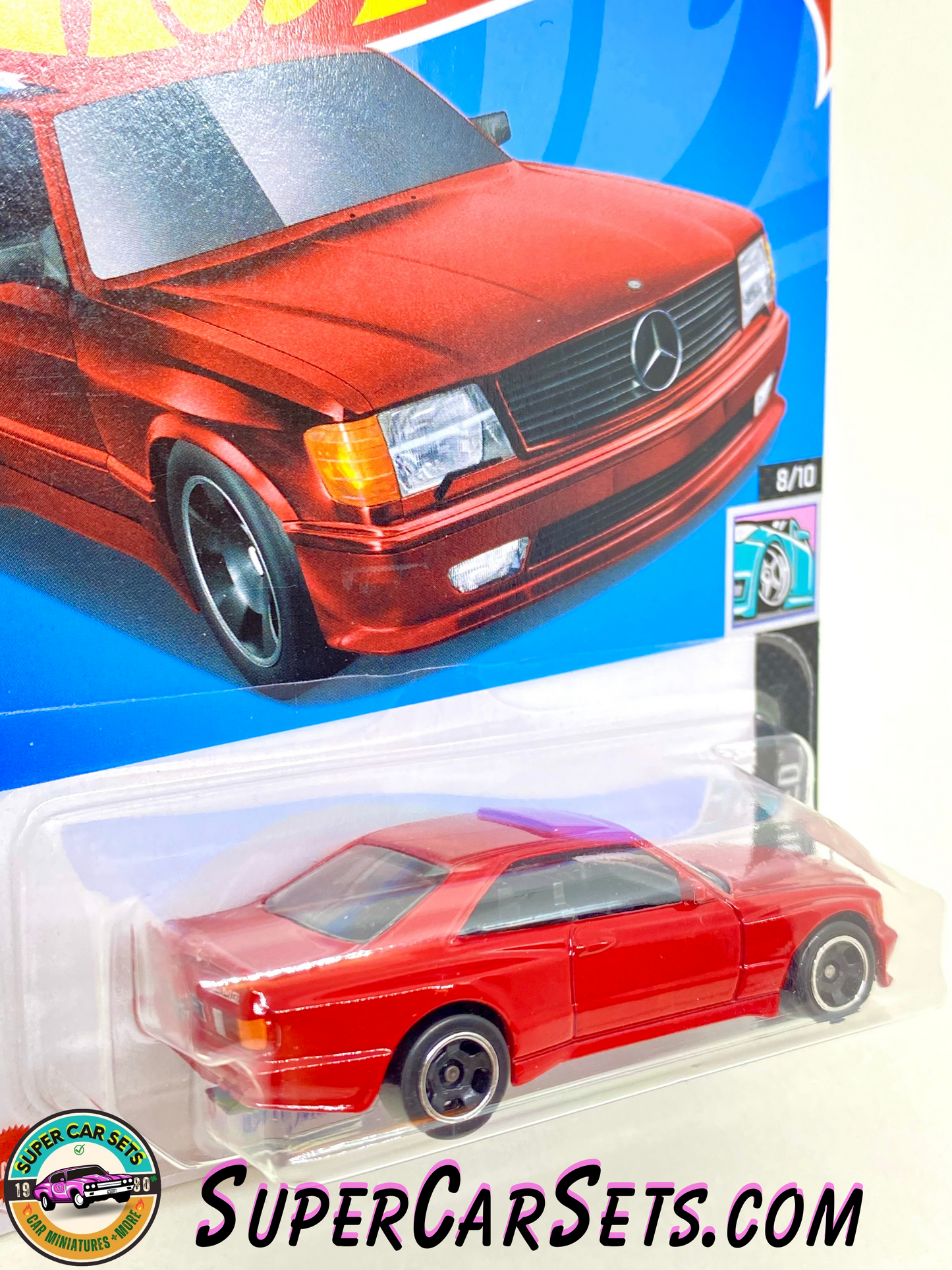 89 Mercedes-Benz 560 SEC AMG (red colour) - Hot Wheels HW Modified - 2024 (8/10) (82/250)