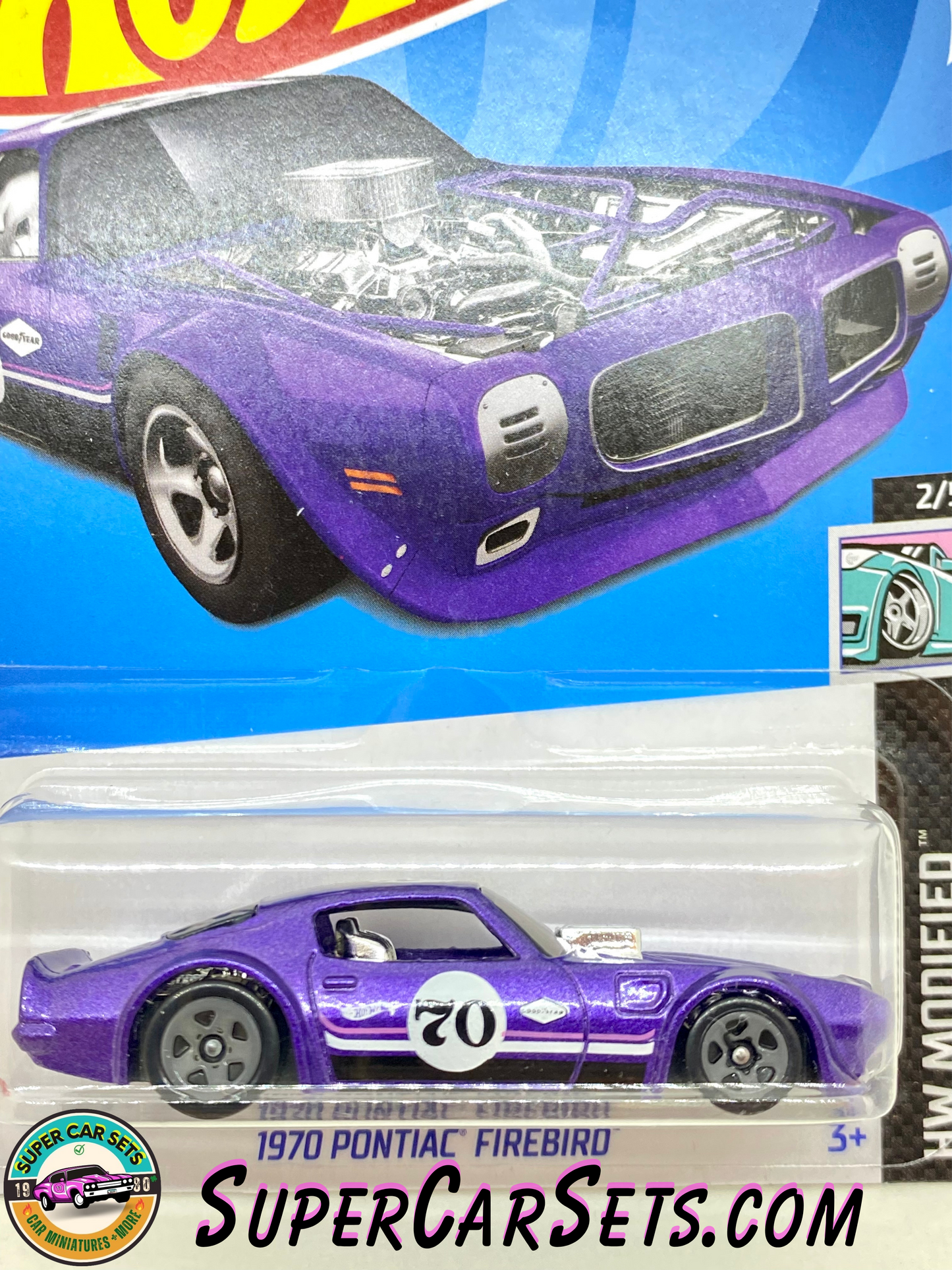 1970 Pontiac Firebird (purple colour) - Hot Wheels HW Modified - 2023 (2/5) (18/250)