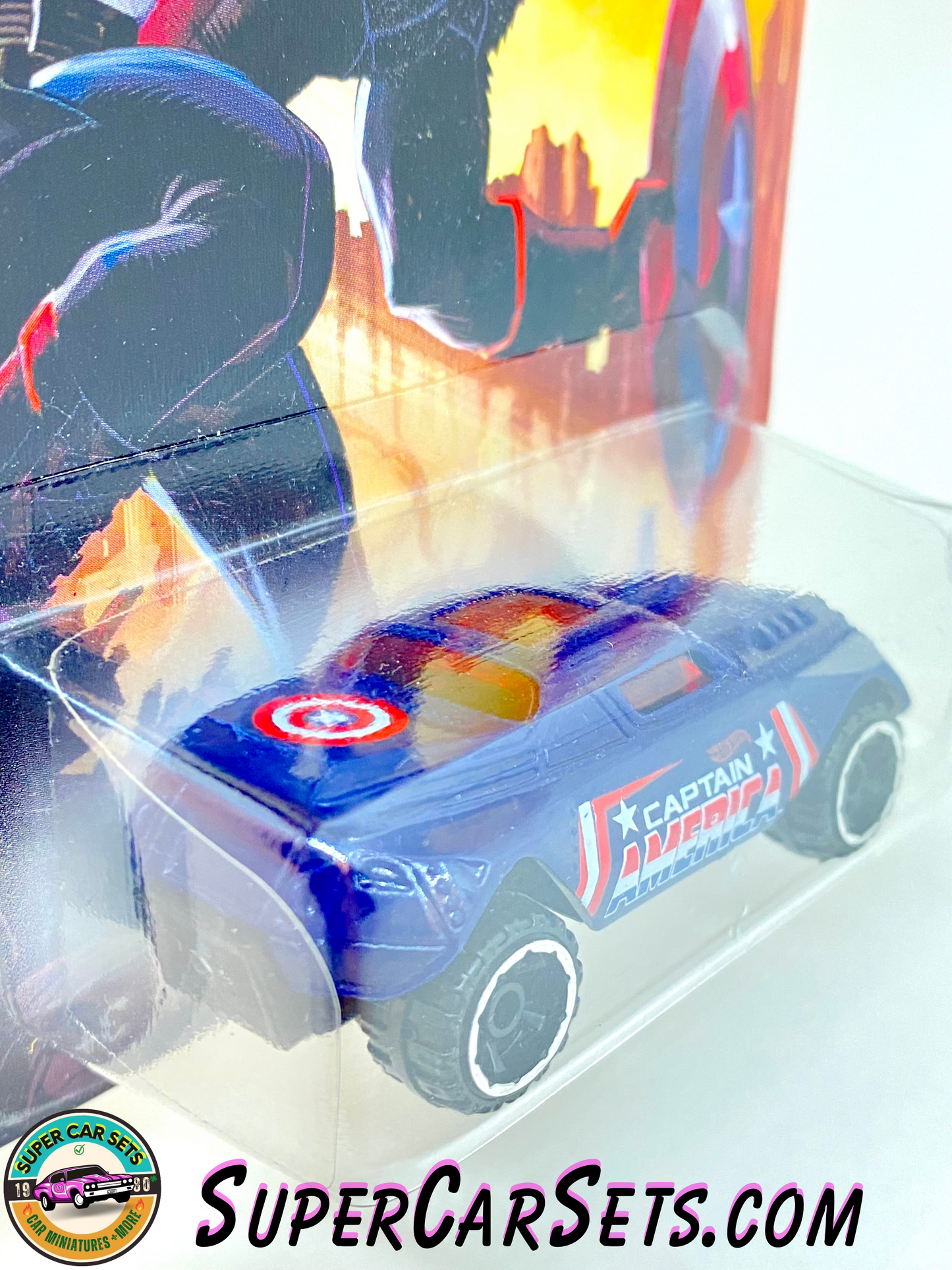 Hot Wheels - Captain America series (4/8) - RD-08 (Captain America) (blister cracked)