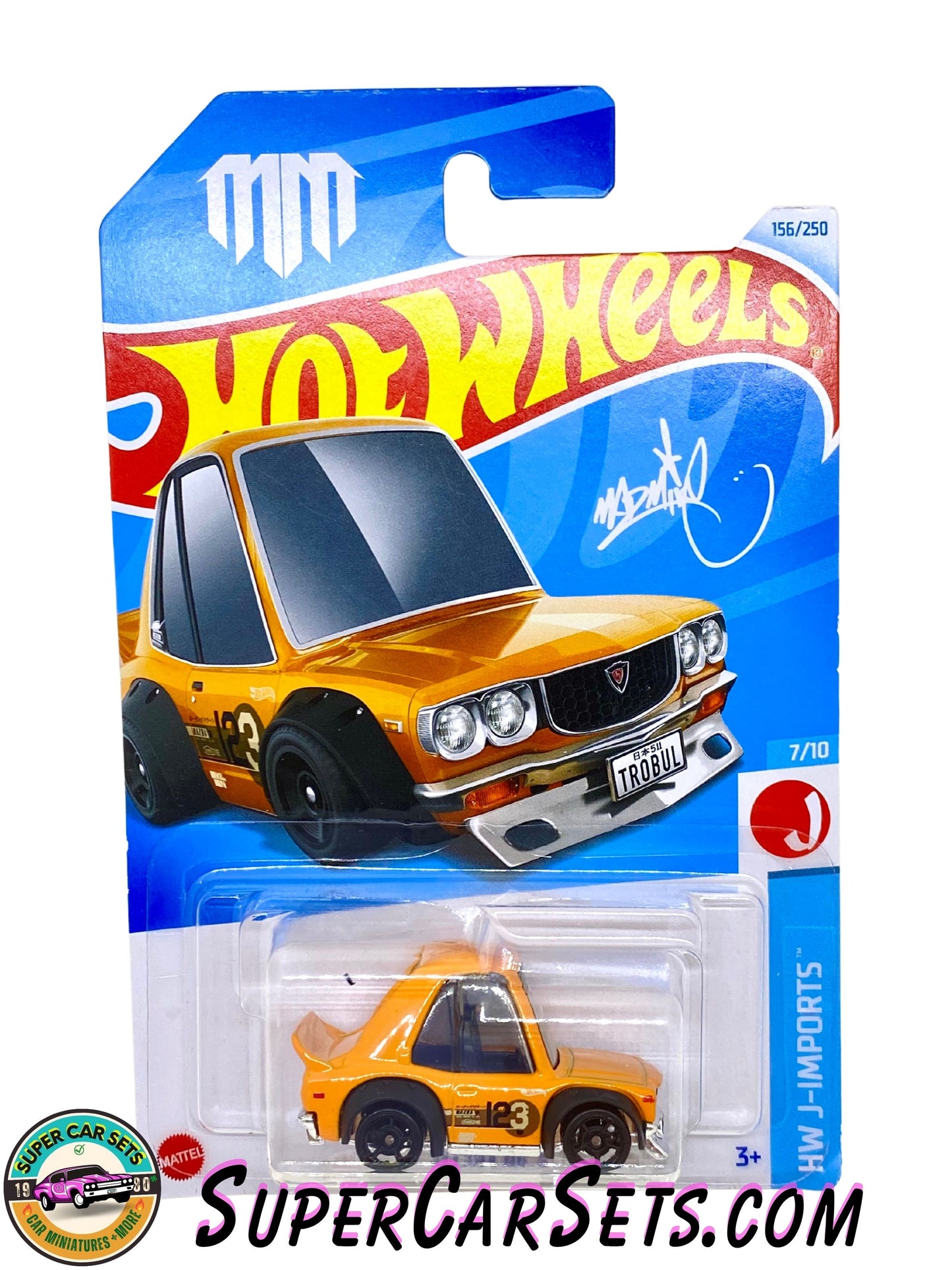 Mazda RX-3 (orange colour) - Hot Wheels HW J-Imports - 2024 (7/10) (156/250)