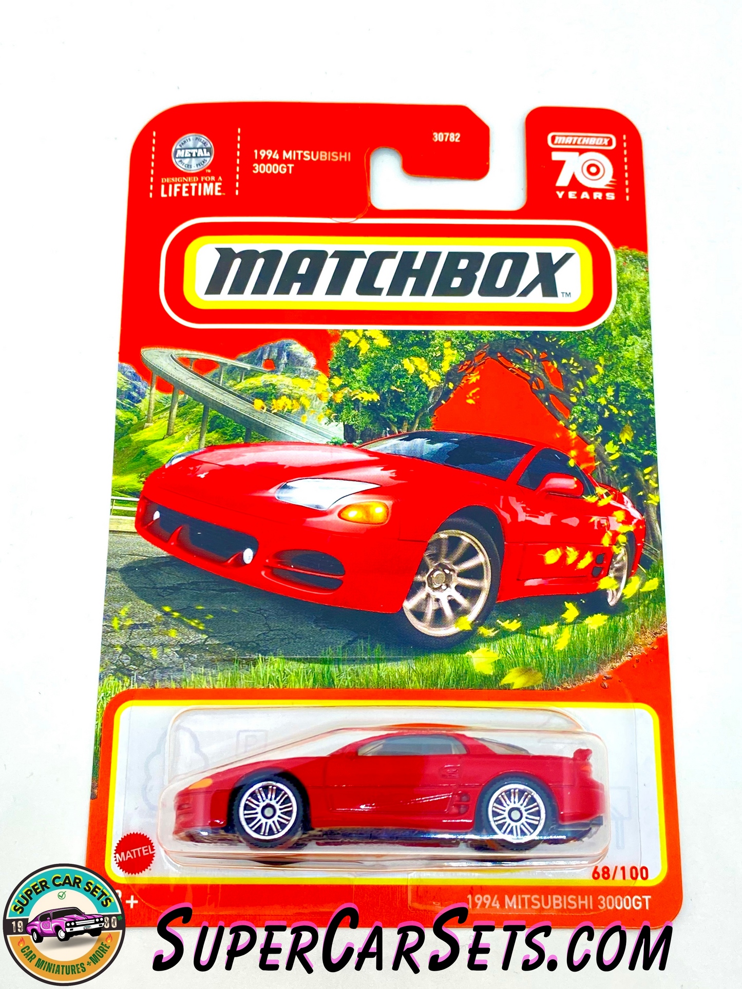 1994 Mitsubishi 3000GT (red colour) (68/100) - Matchbox