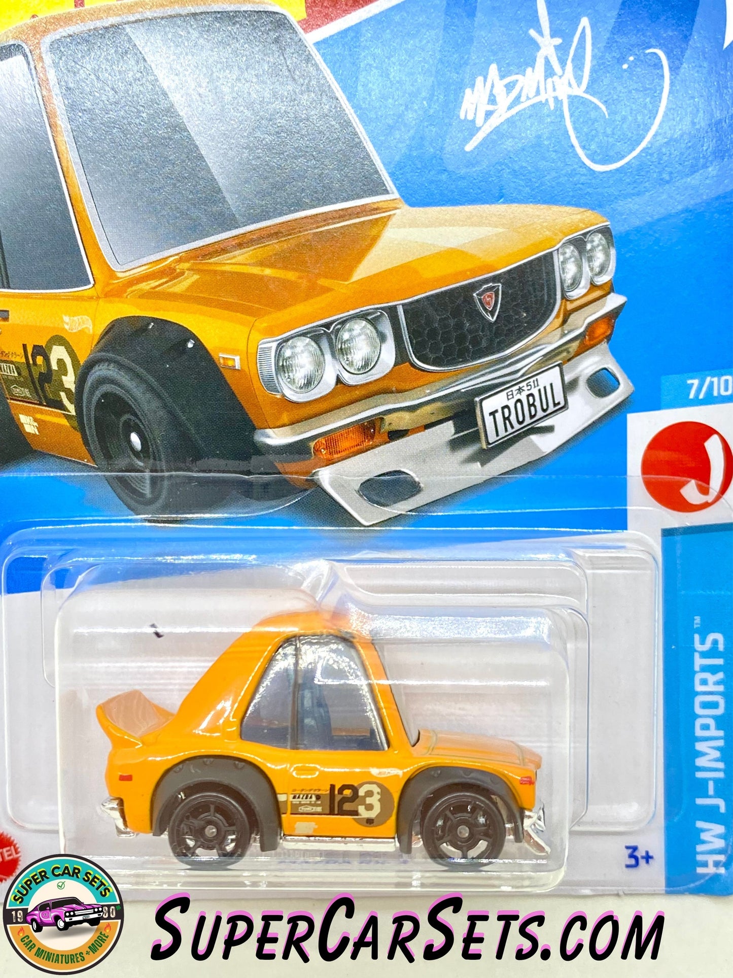 Mazda RX-3 (orange colour) - Hot Wheels HW J-Imports - 2024 (7/10) (156/250)