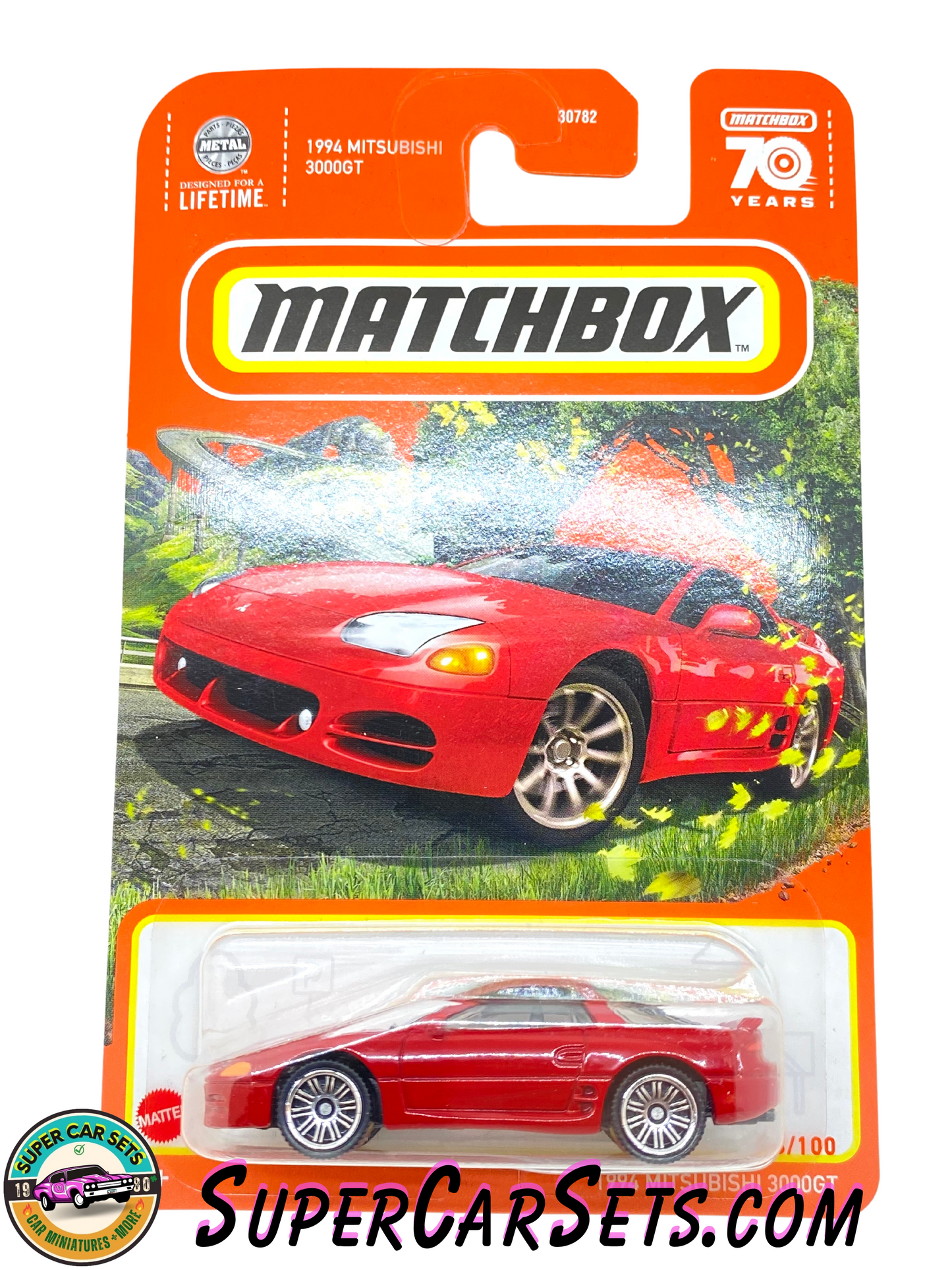 1994 Mitsubishi 3000GT (red colour) (68/100) - Matchbox