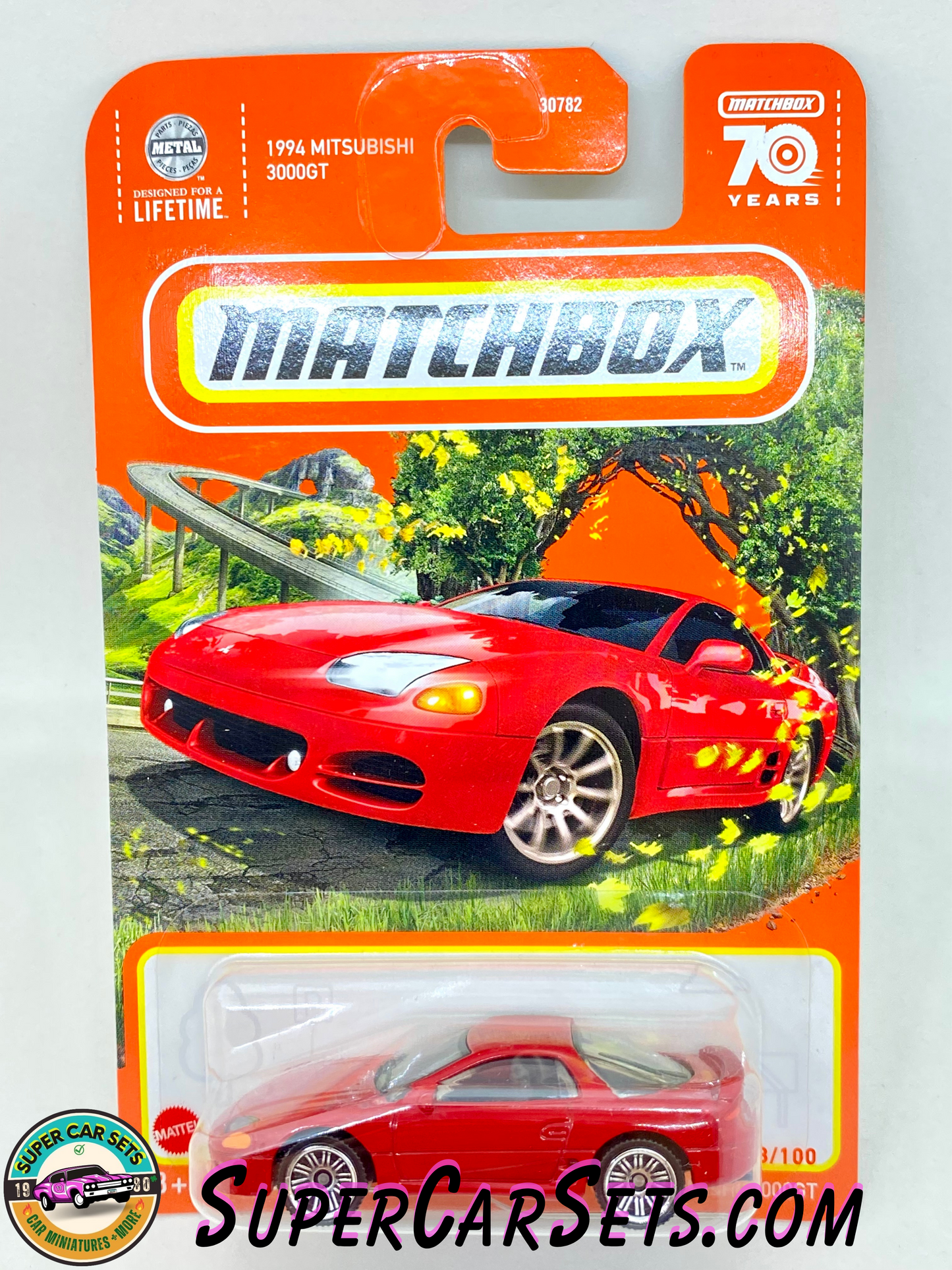 1994 Mitsubishi 3000GT (red colour) (68/100) - Matchbox