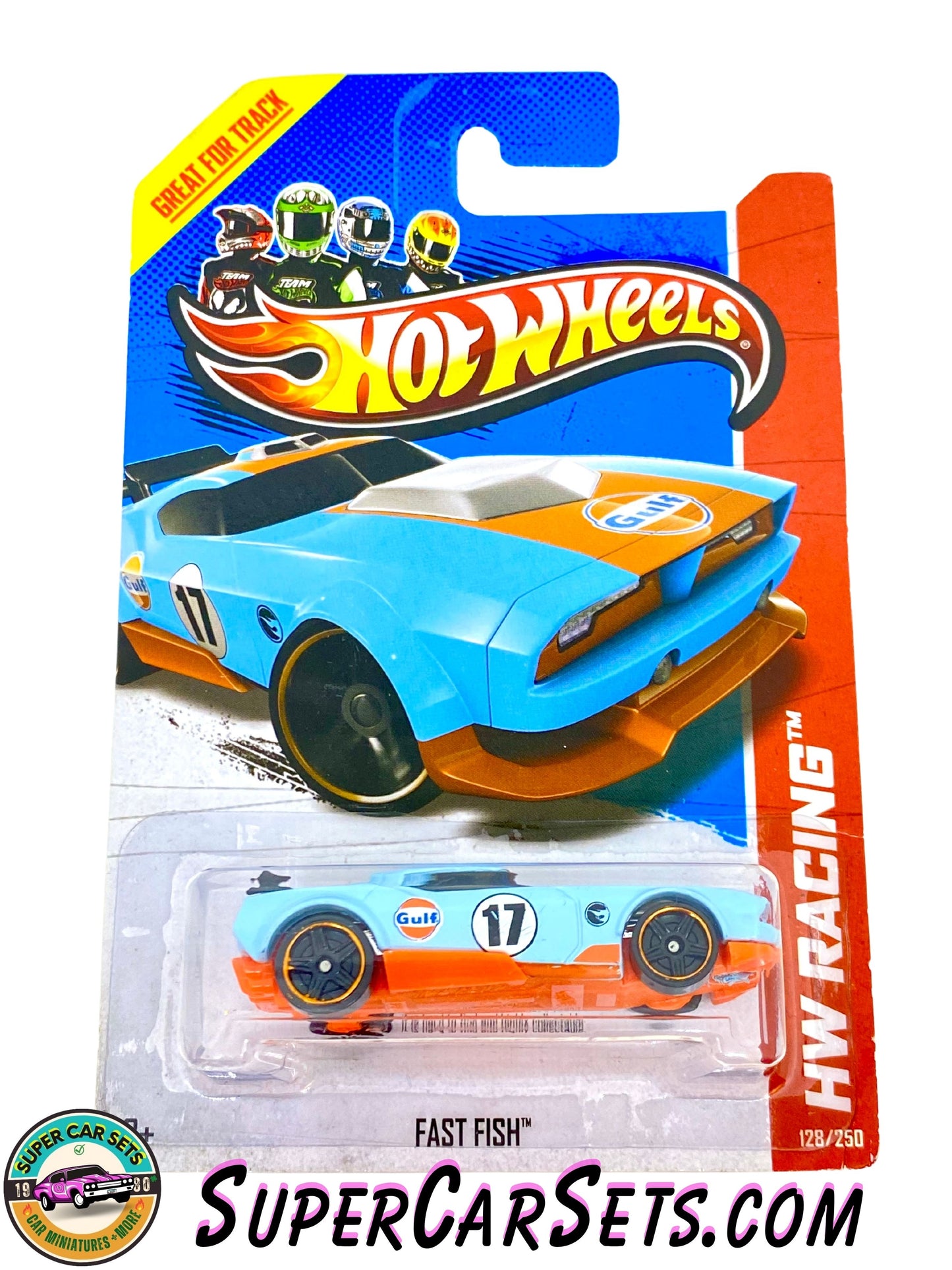 Fast Fish (Gulf)  (TREASURE HUNT) - Hot Wheels HW Racing 2013 (128/250)