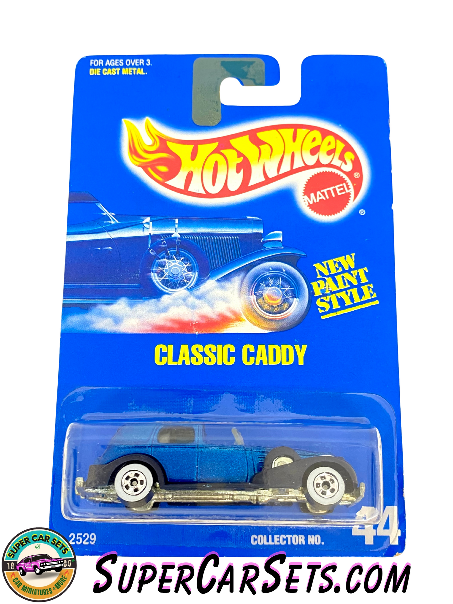 Hot Wheels (VINTAGE) (Year launched 1992) - Classic Caddy (#44) (#2529) (card slightly bent)