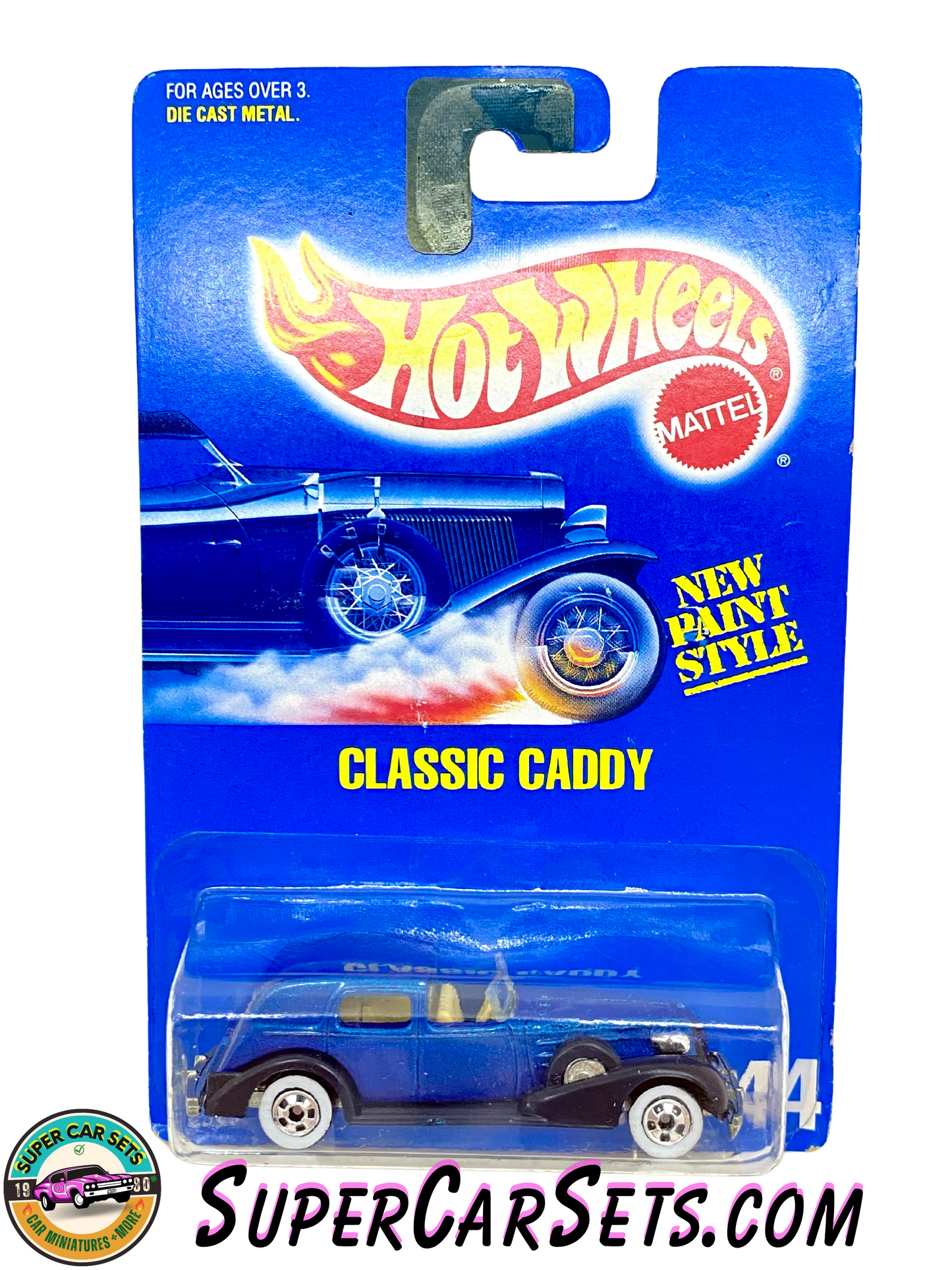 Hot Wheels (VINTAGE) (Year launched 1992) - Classic Caddy (#44) (#2529) (card slightly bent)