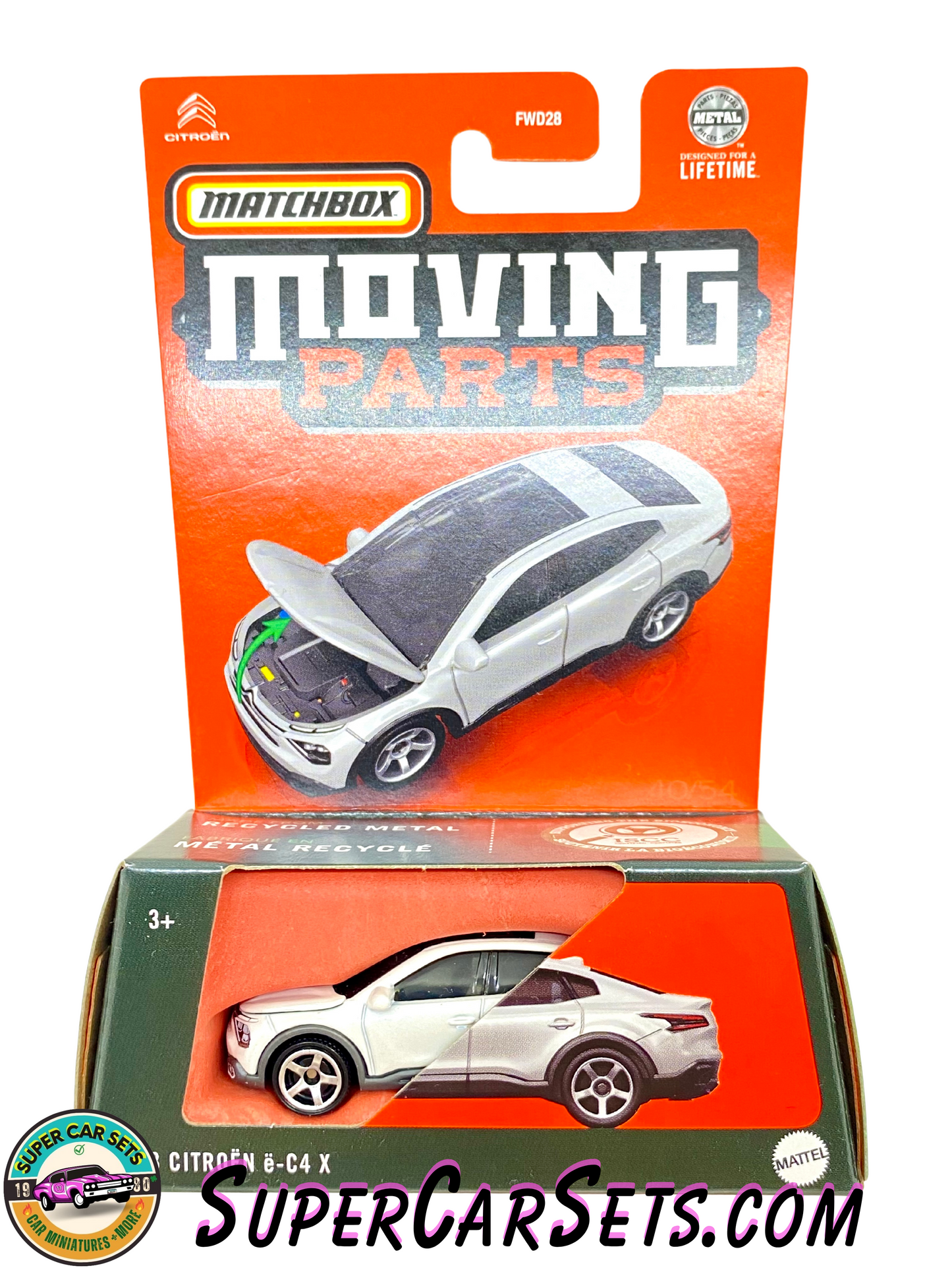 2023 Citroen e-C4 X (white colour) - Matchbox Moving Parts