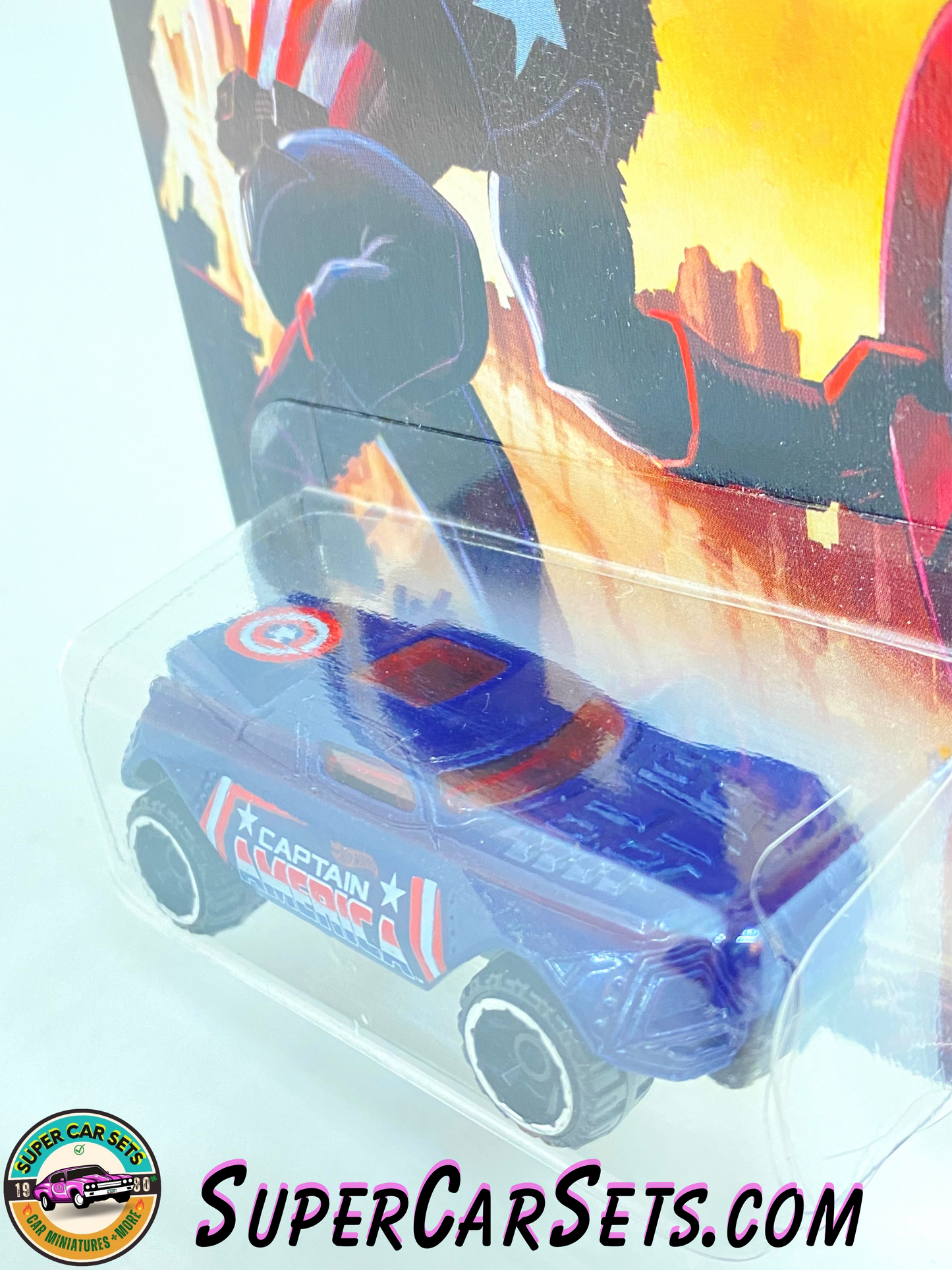 Hot Wheels - Captain America series (4/8) - RD-08 (Captain America) (blister cracked)