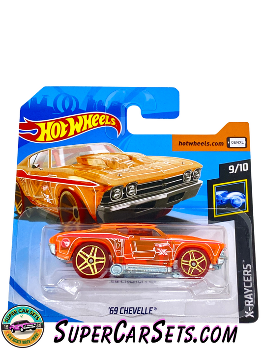 TREASURE HUNT - Hot Wheels X-Raycers - 2019 (9/10) (60/250) - ’69 Chevelle (short card)