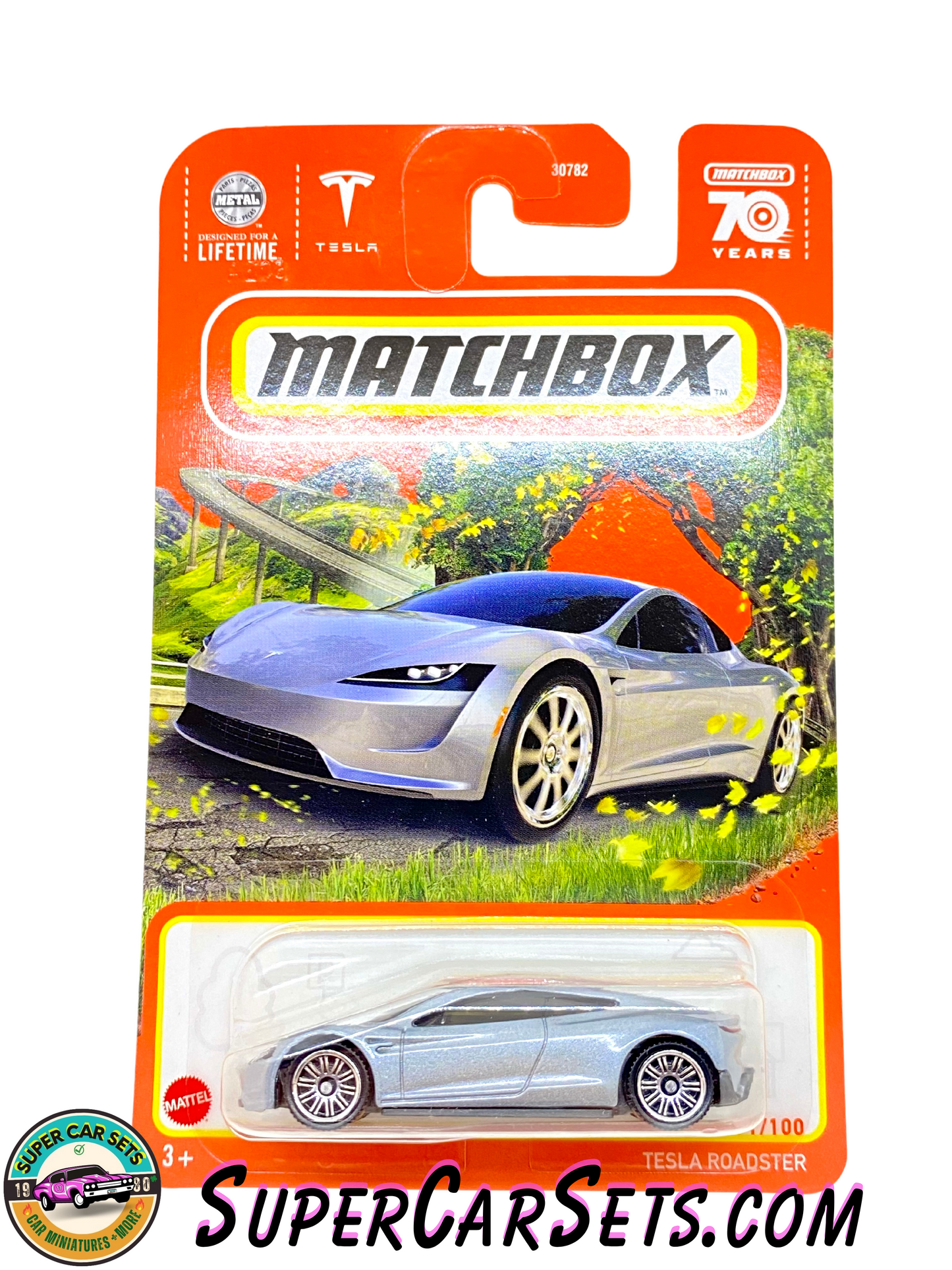 Tesla Roadster (silver colour) - (91/100) - Matchbox