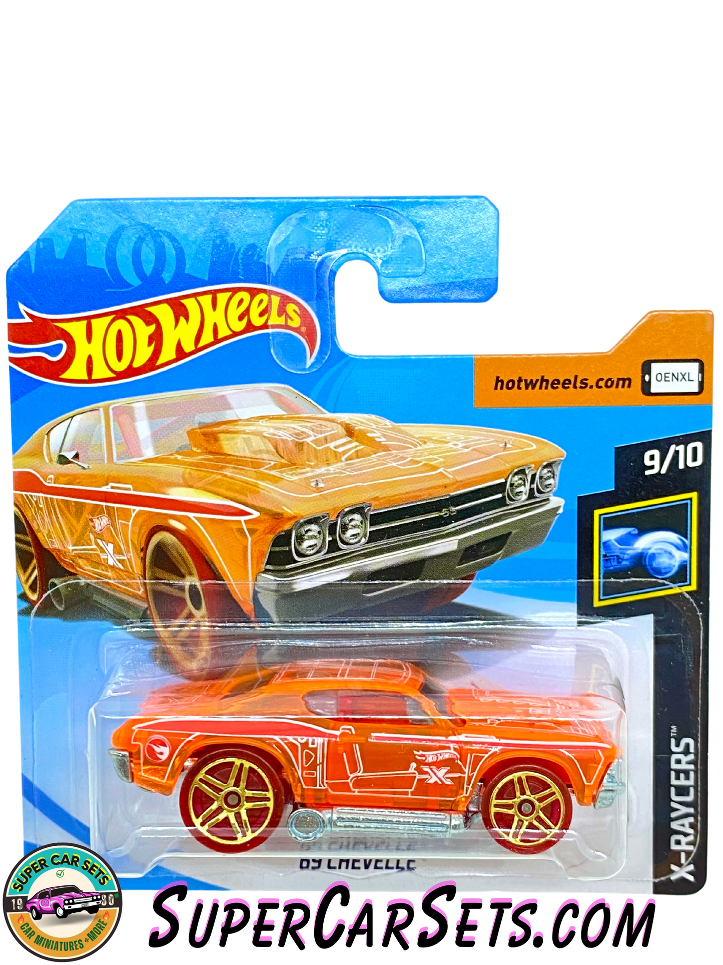 TREASURE HUNT - Hot Wheels X-Raycers - 2019 (9/10) (60/250) - ’69 Chevelle (short card)