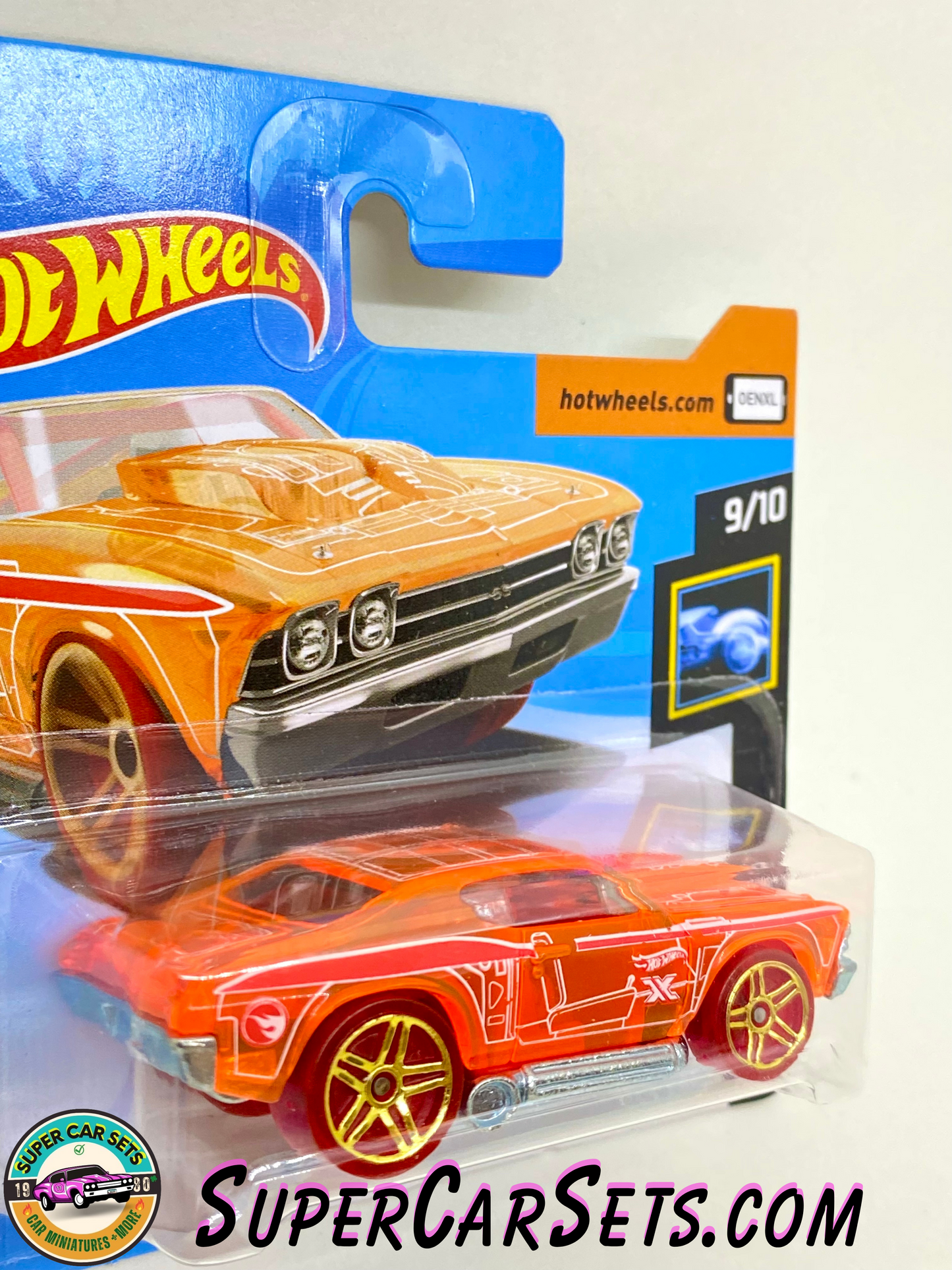 TREASURE HUNT - Hot Wheels X-Raycers - 2019 (9/10) (60/250) - ’69 Chevelle (short card)