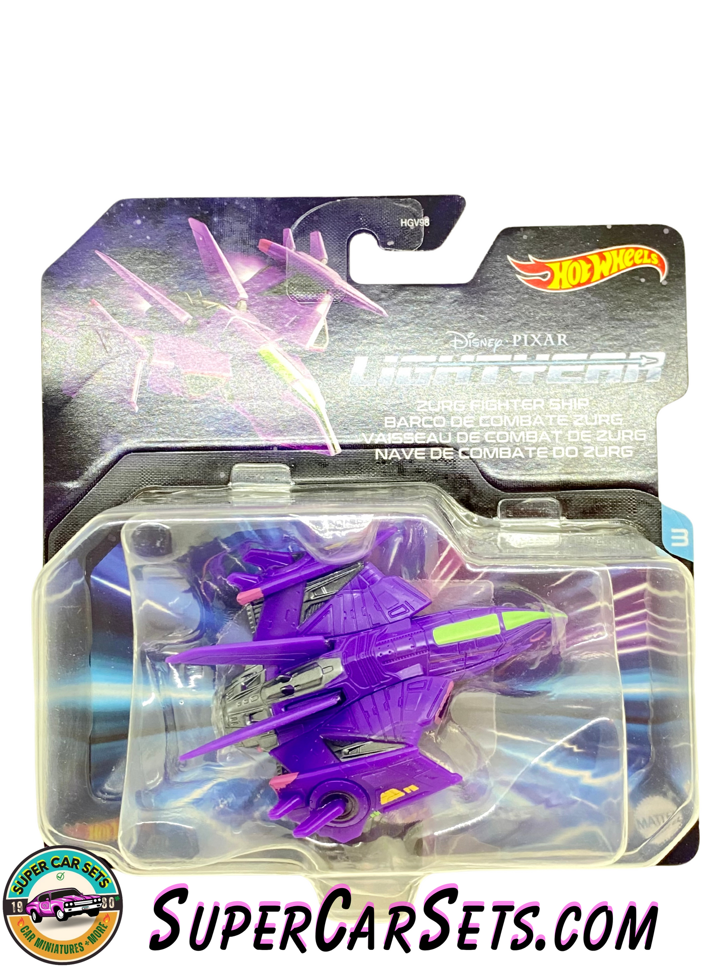 Lightyear (3/3) - Zurg Fighter Ship - Hot Wheels Disney Pixar