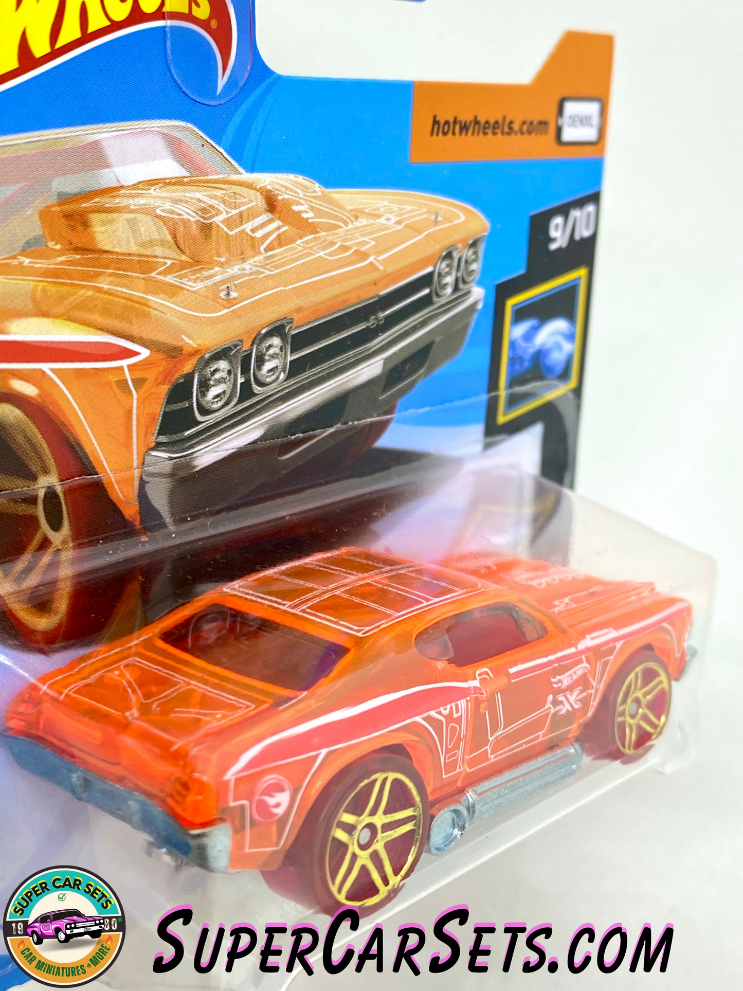 TREASURE HUNT - Hot Wheels X-Raycers - 2019 (9/10) (60/250) - ’69 Chevelle (short card)