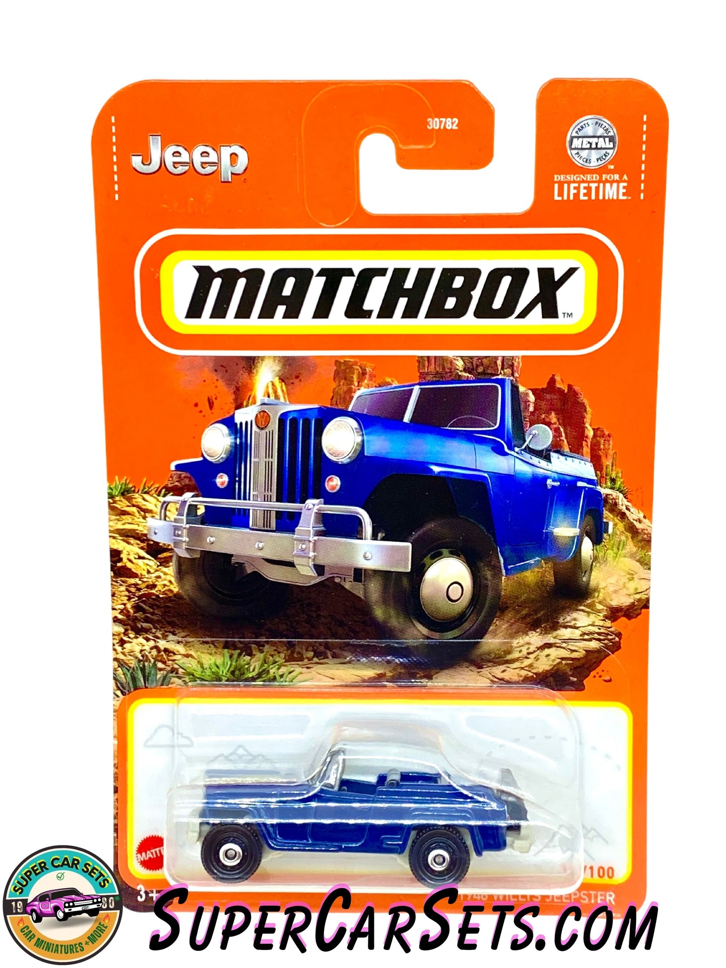 1948 Willys Jeepster (dark blue colour) (10/100) - Matchbox