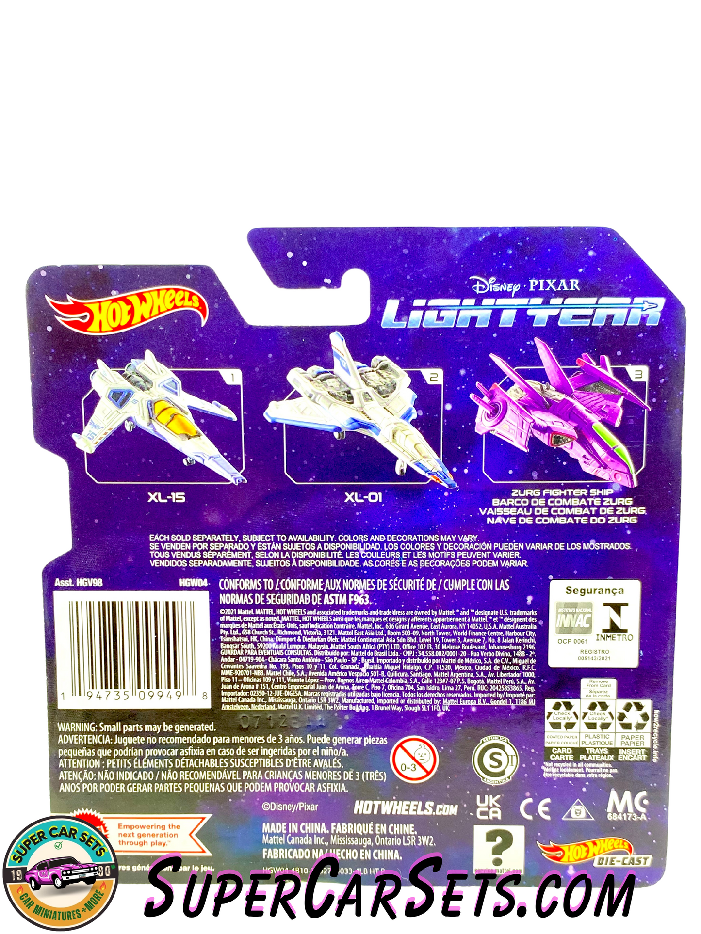 Lightyear (3/3) - Zurg Fighter Ship - Hot Wheels Disney Pixar