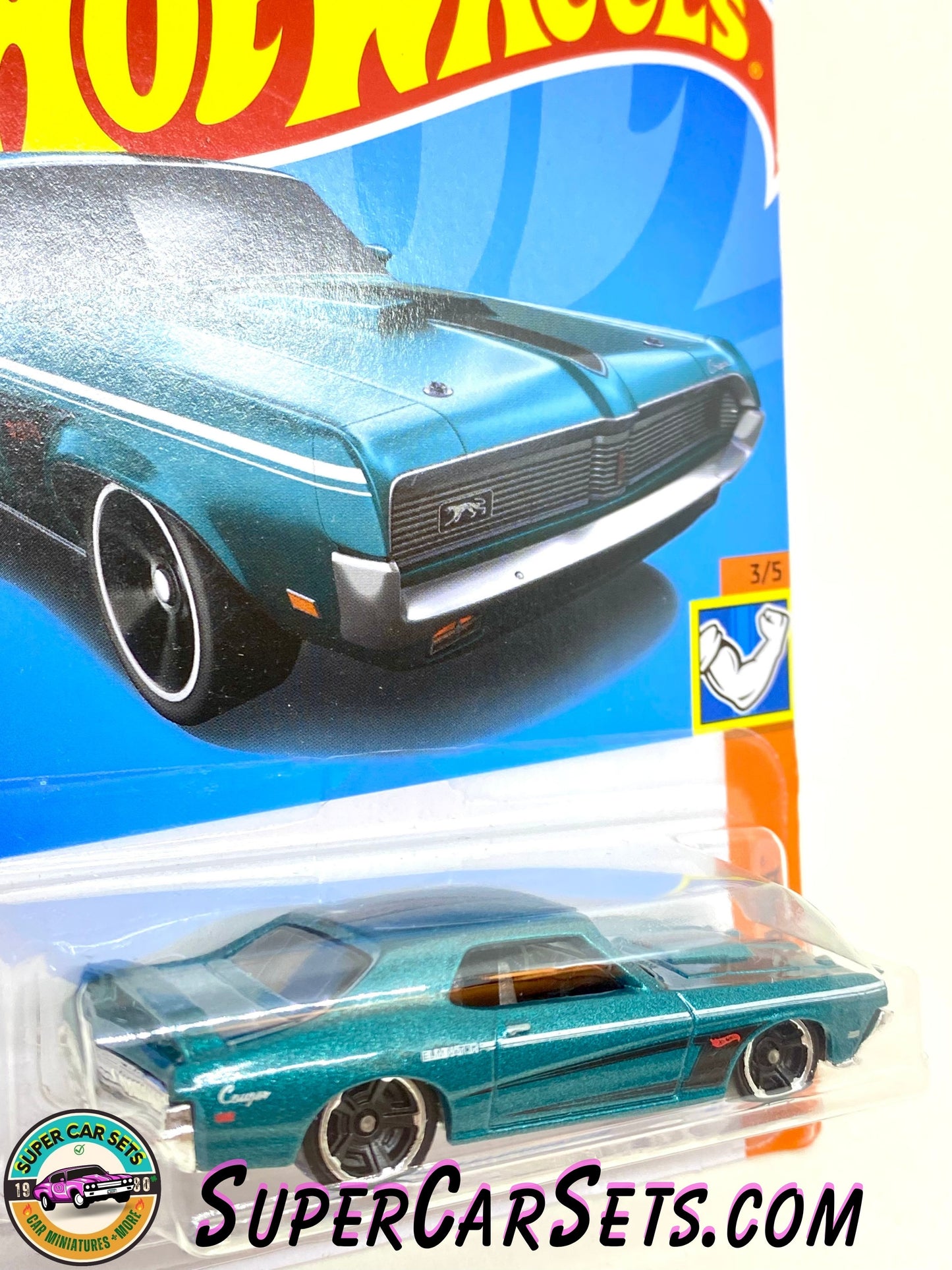 69 Mercury Cougar Eliminator (green/blue-ish colour) - Hot Wheels Muscle Mania 2024 (3/5) (171/250)