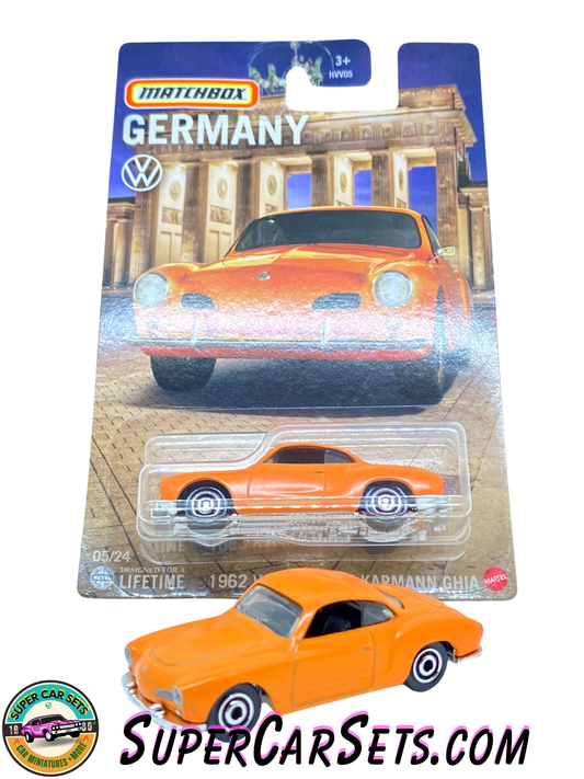 1962 Volkswagen Karmann Ghia (orange colour) - Matchbox Germany (5/24)