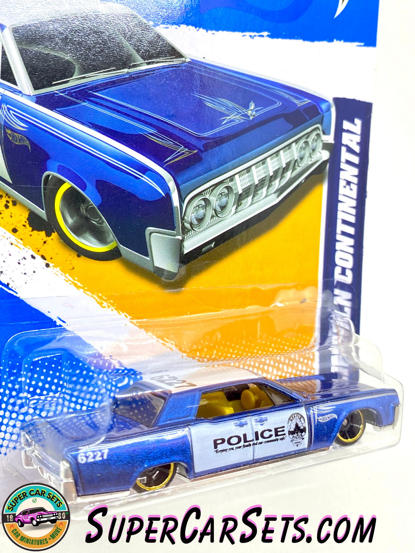 64 Lincoln Continental (Police) - Hot Wheels (VINTAGE) (Year launched 2012) HW Main Street 12 (10/10) (170/247)