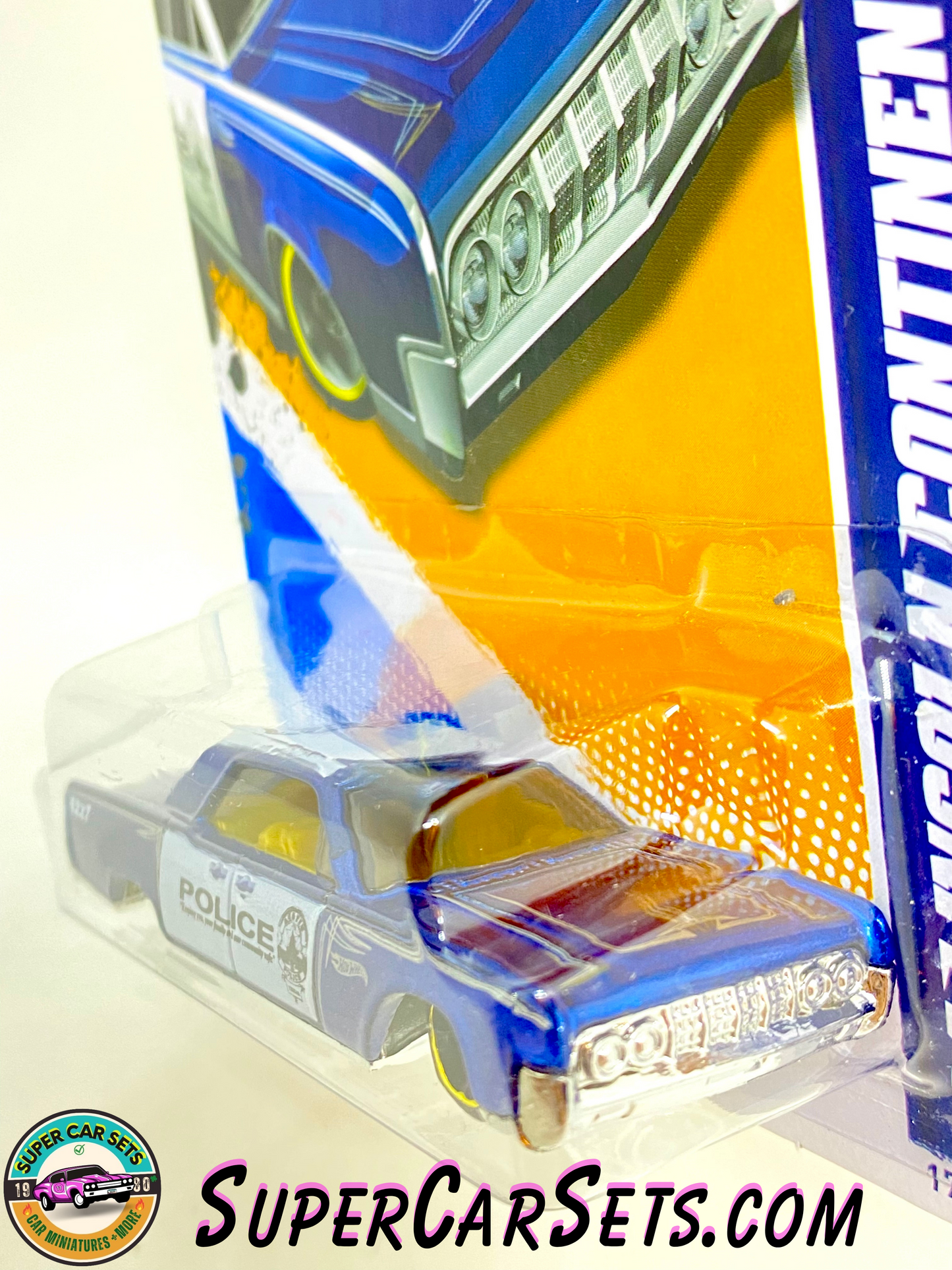 64 Lincoln Continental (Police) - Hot Wheels (VINTAGE) (Year launched 2012) HW Main Street 12 (10/10) (170/247)