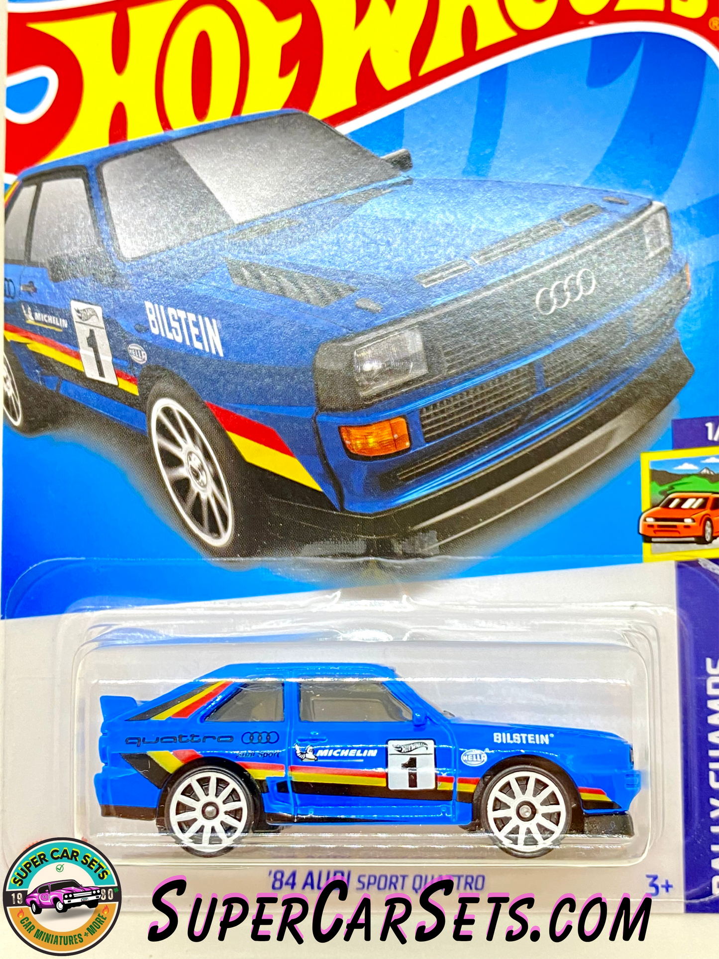 84 Audi Sport Quattro - Hot Wheels - Mainline - Rally Champs - 2023 (1/5) (180/250)