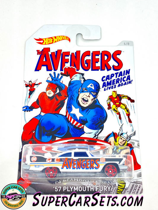 Hot Wheels - Captain America series  (6/8) - ’57 Plymouth Fury (Avengers)