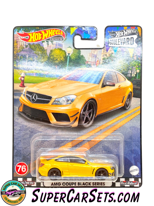 12 Mercedes-Benz C63 AMG Coupe Black Series - Hot Wheels Premium Boulevard #76