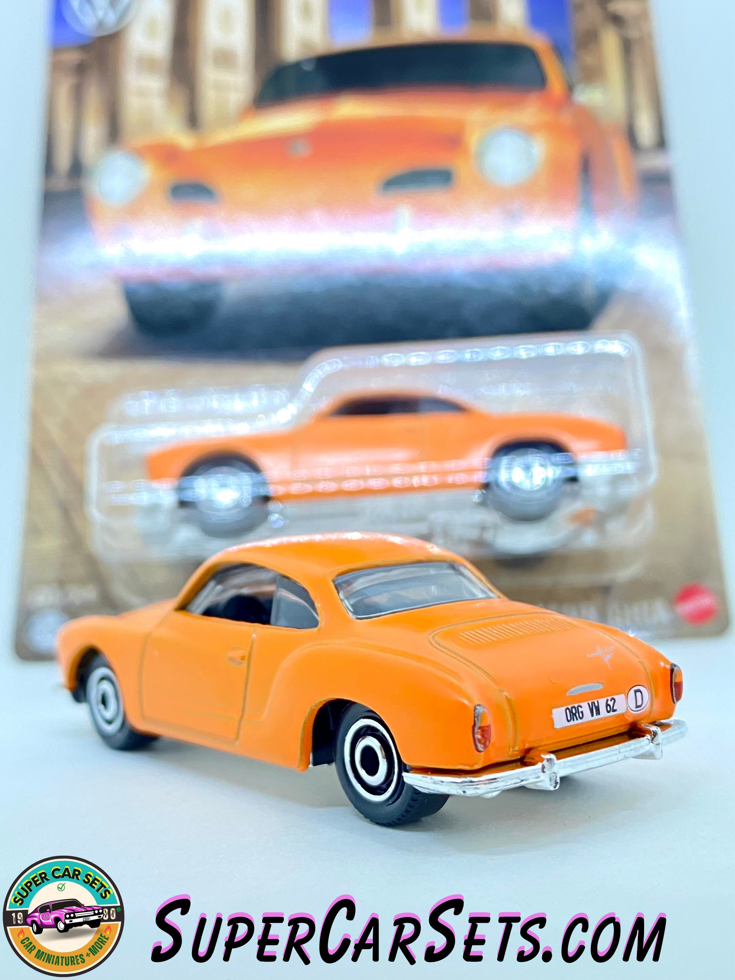 1962 Volkswagen Karmann Ghia (orange colour) - Matchbox Germany (5/24)