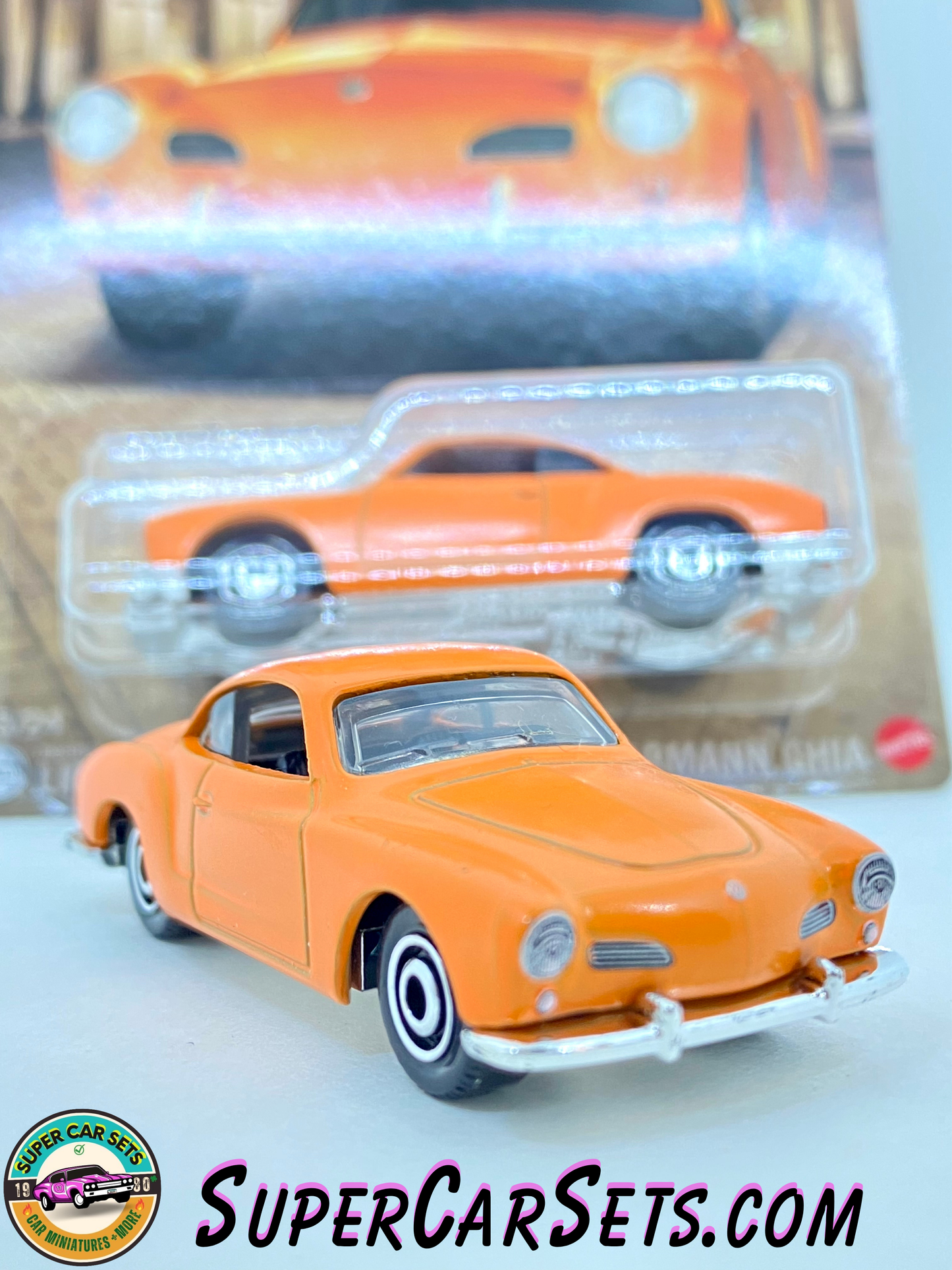 1962 Volkswagen Karmann Ghia (orange colour) - Matchbox Germany (5/24)