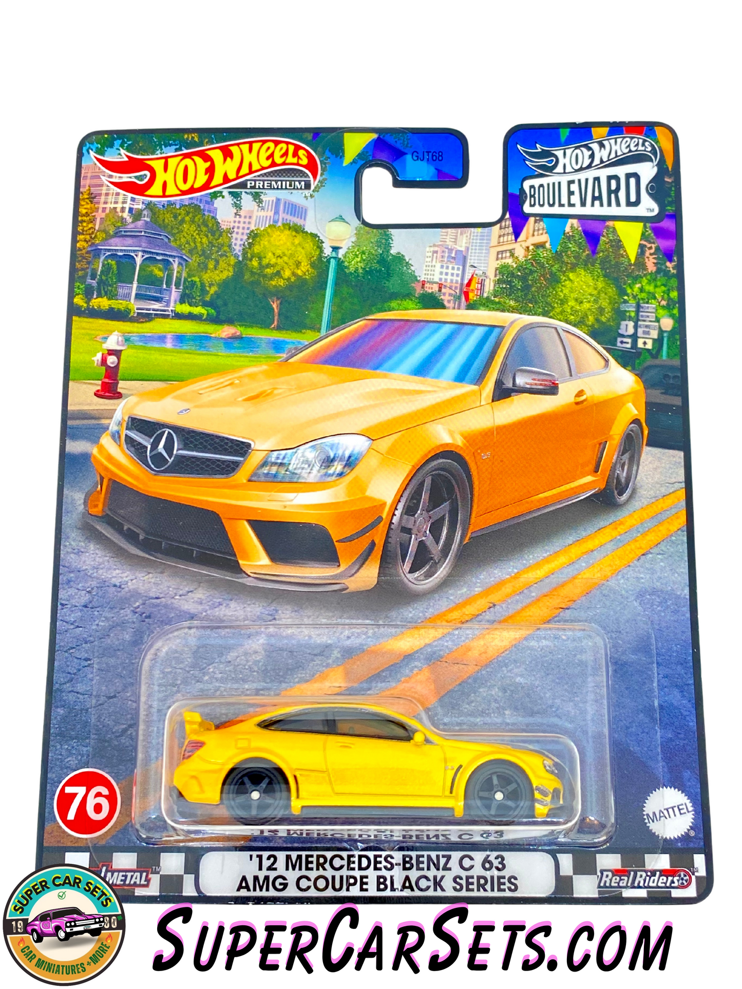 12 Mercedes-Benz C63 AMG Coupe Black Series - Hot Wheels Premium Boulevard #76