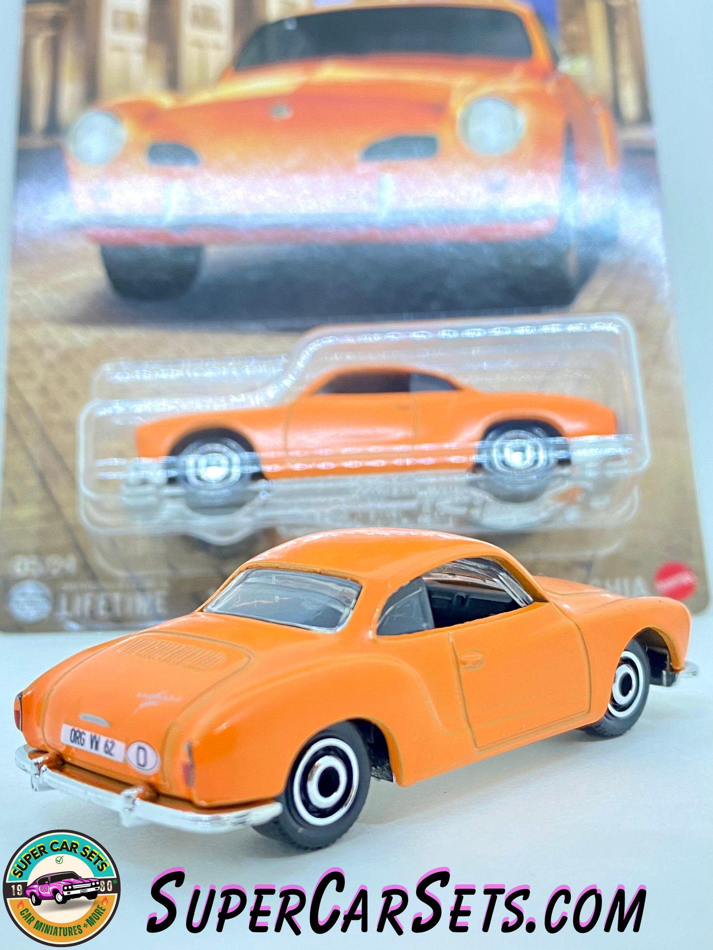 1962 Volkswagen Karmann Ghia (orange colour) - Matchbox Germany (5/24)