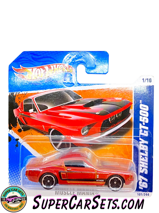 67 Shelby GT-500 (red colour) (short card) - Hot Wheels Muscle Mania - 2011 (1/10) (101/244)