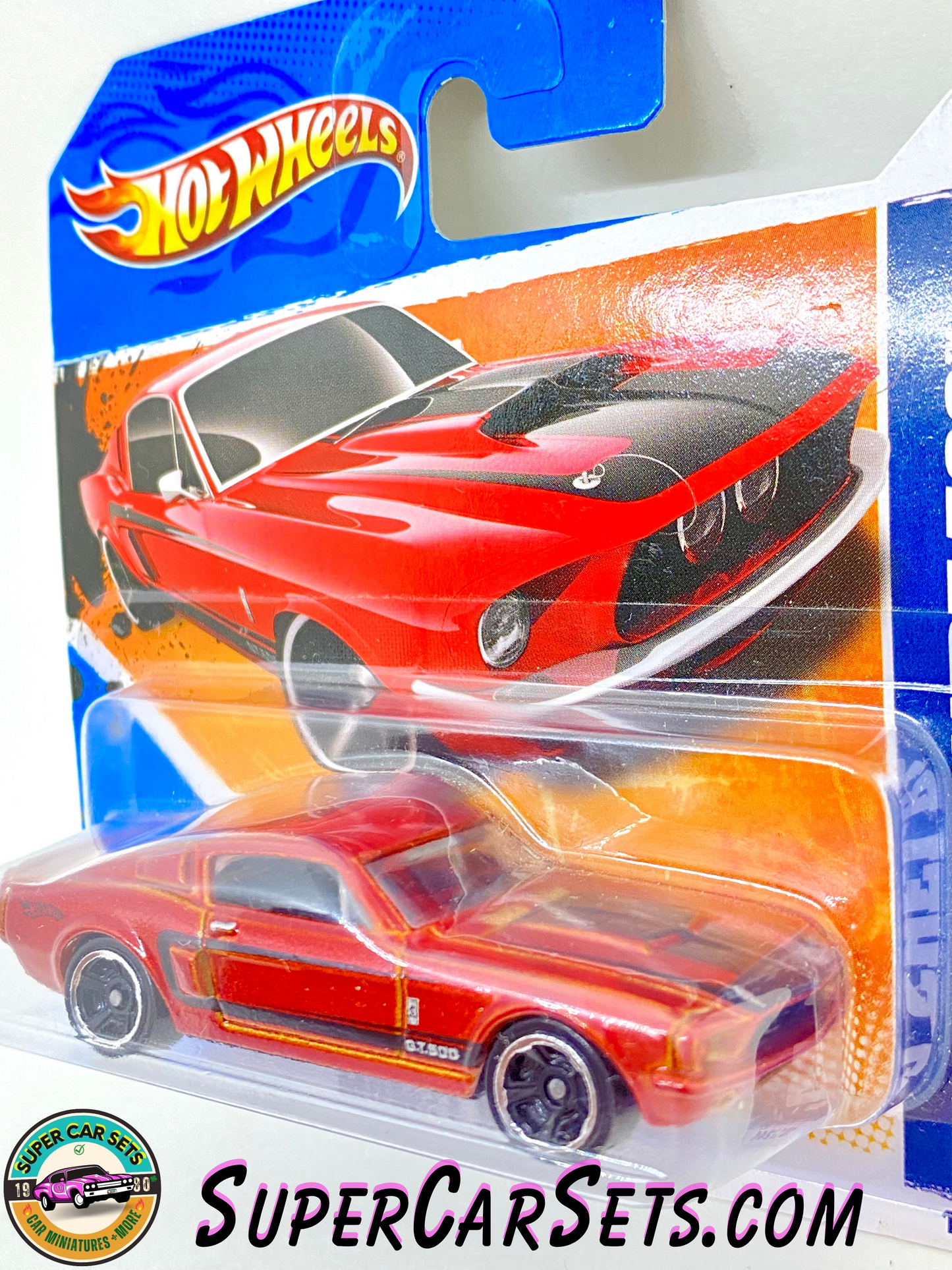 67 Shelby GT-500 (red colour) (short card) - Hot Wheels Muscle Mania - 2011 (1/10) (101/244)