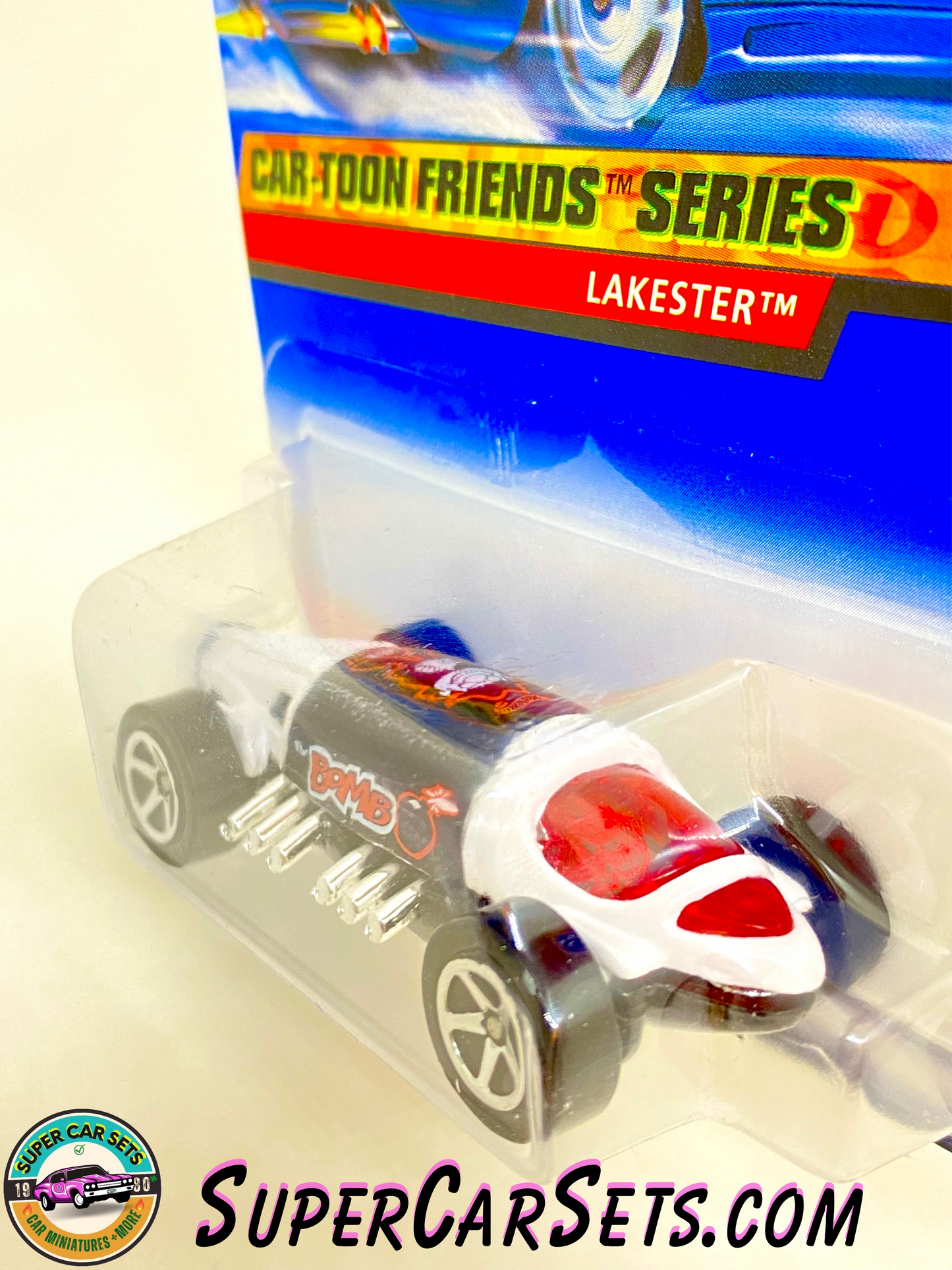 Hot Wheels (VINTAGE) (Year launched 1999) - Car-Toon Friends Series (4/4) (#21336) - Lakester (card bent)